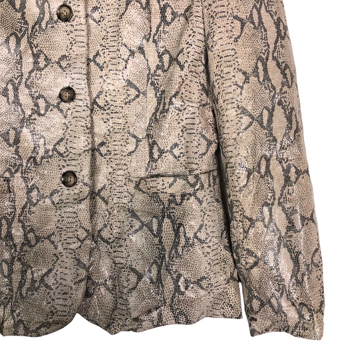Japanese Brand 🔥Snake Skin Leather Jacket Double Breast Shato Japan Made Size US S / EU 44-46 / 1 - 5 Thumbnail