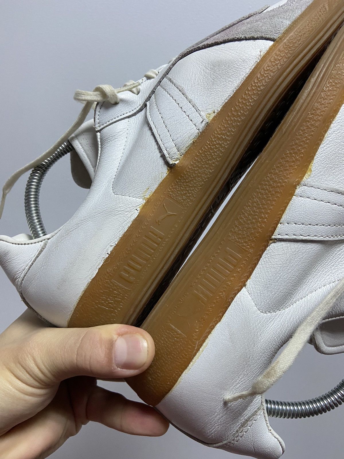 Puma × Vintage GAT BW Puma 265 Sport Leather Trainers Vintage Sneakers Size US 8.5 / EU 41-42 - 10 Thumbnail