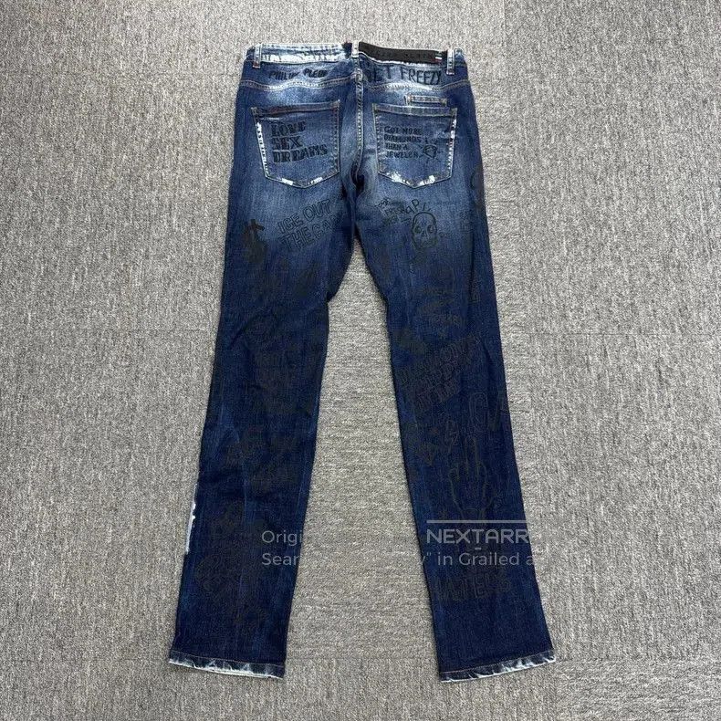 Vintage Philipp Plein Distressed Denim Jeans. Size US 32 / EU 48 - 2 Thumbnail