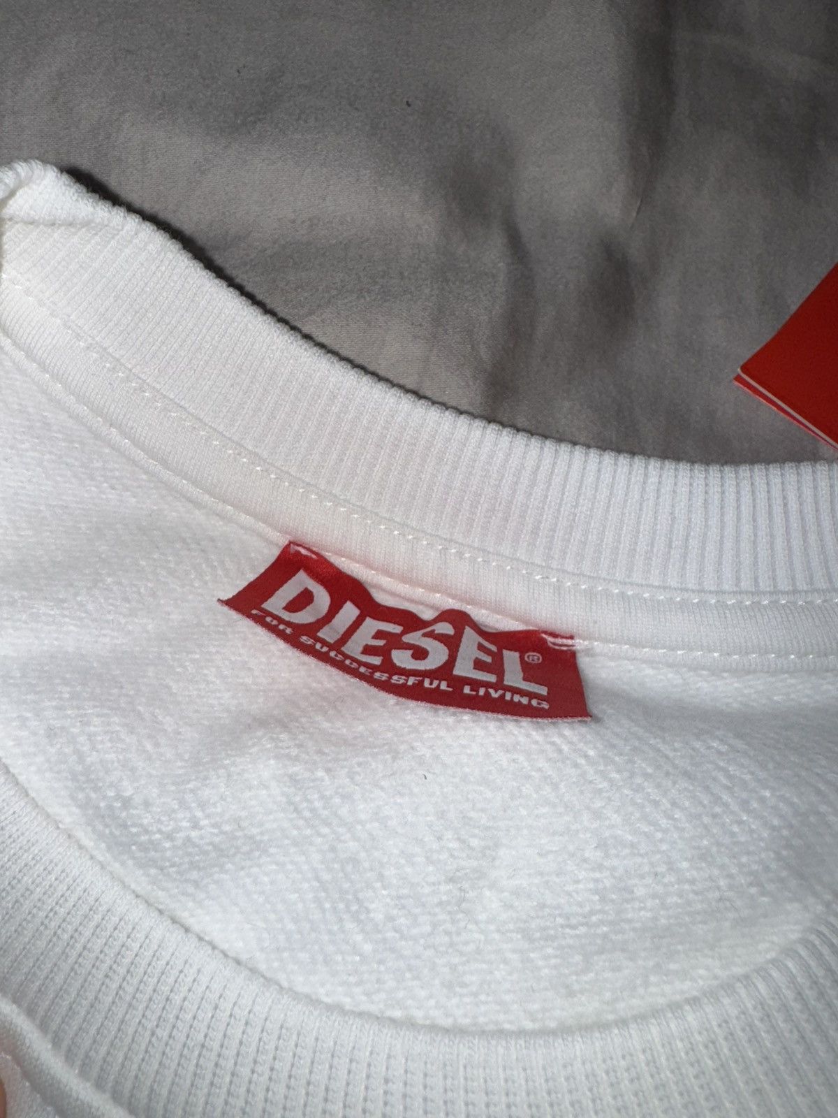 Diesel White Diesel jumper Size US M / EU 48-50 / 2 - 2 Thumbnail