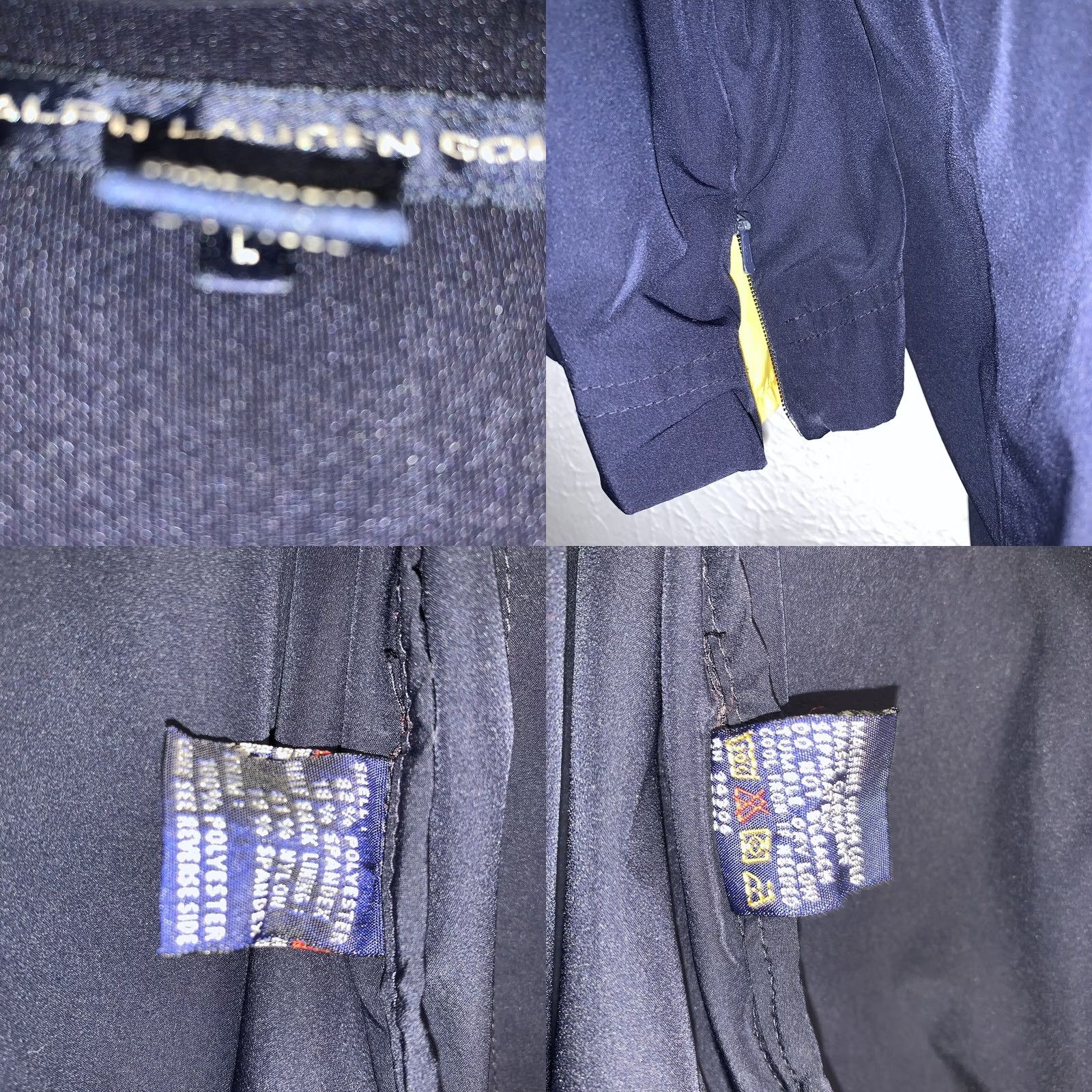 Ralph Lauren Ralph Lauren Golf Windbreaker Hoodie Jacket Blue Women’s SZ Large Full Zip Short 1/2 Zip Pockets Logo Athletic Outdoors Size L / US 10 / IT 46 - 8 Thumbnail