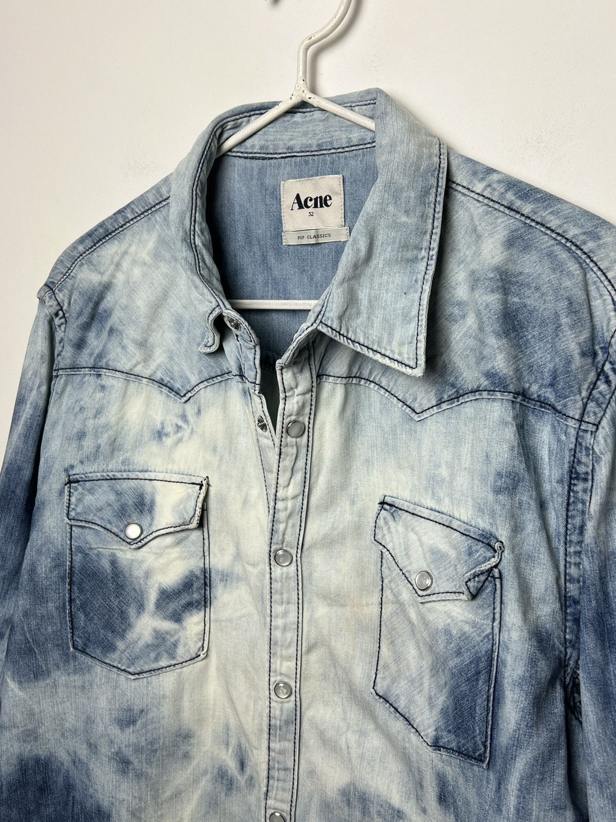 Acne Studios acne vintage bleached travis denim shirt m-l Size US L / EU 52-54 / 3 - 10 Thumbnail