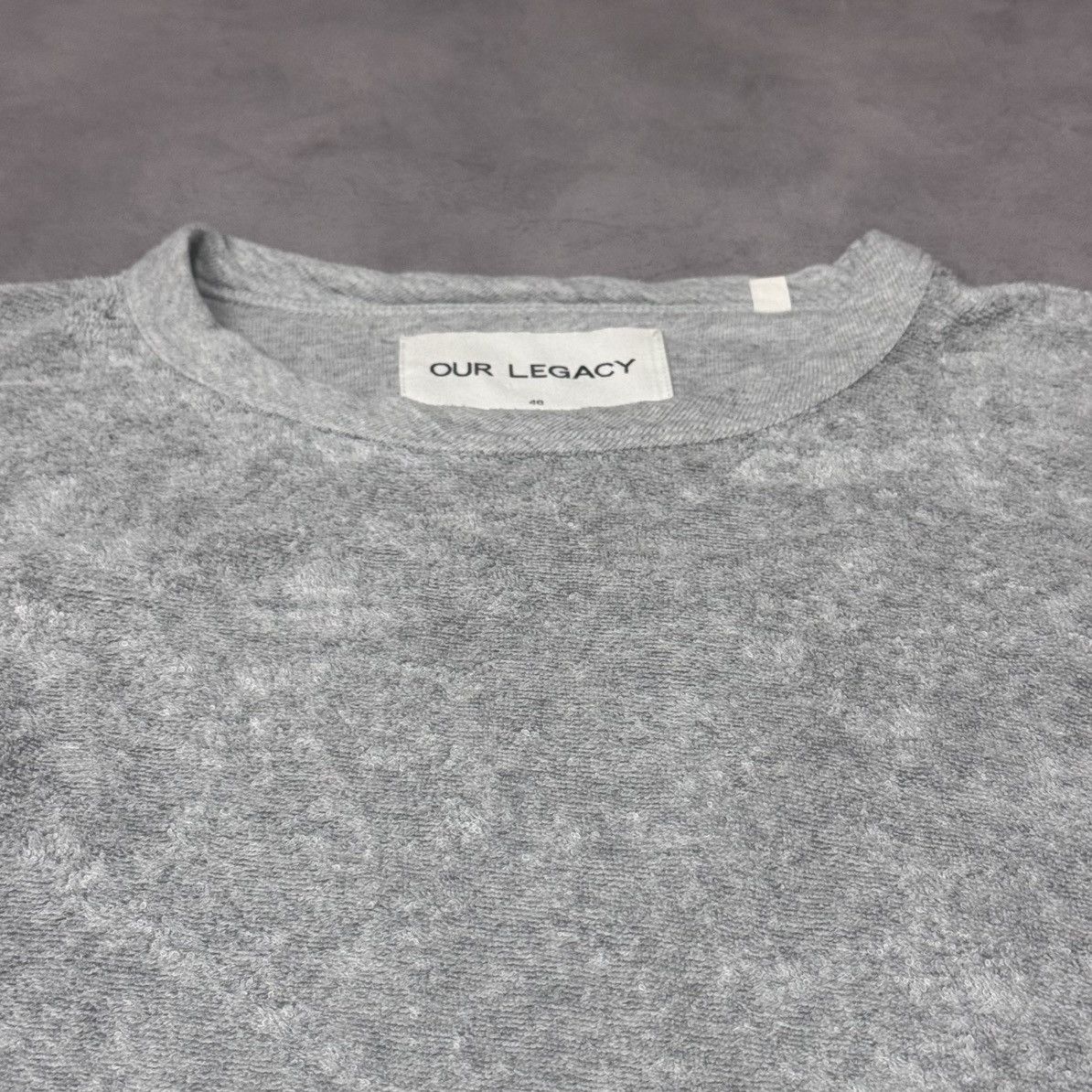 Our Legacy Our Legacy SS16 Grey Melange Terry Long Sleeve Size 48 (M) Size US M / EU 48-50 / 2 - 3 Thumbnail