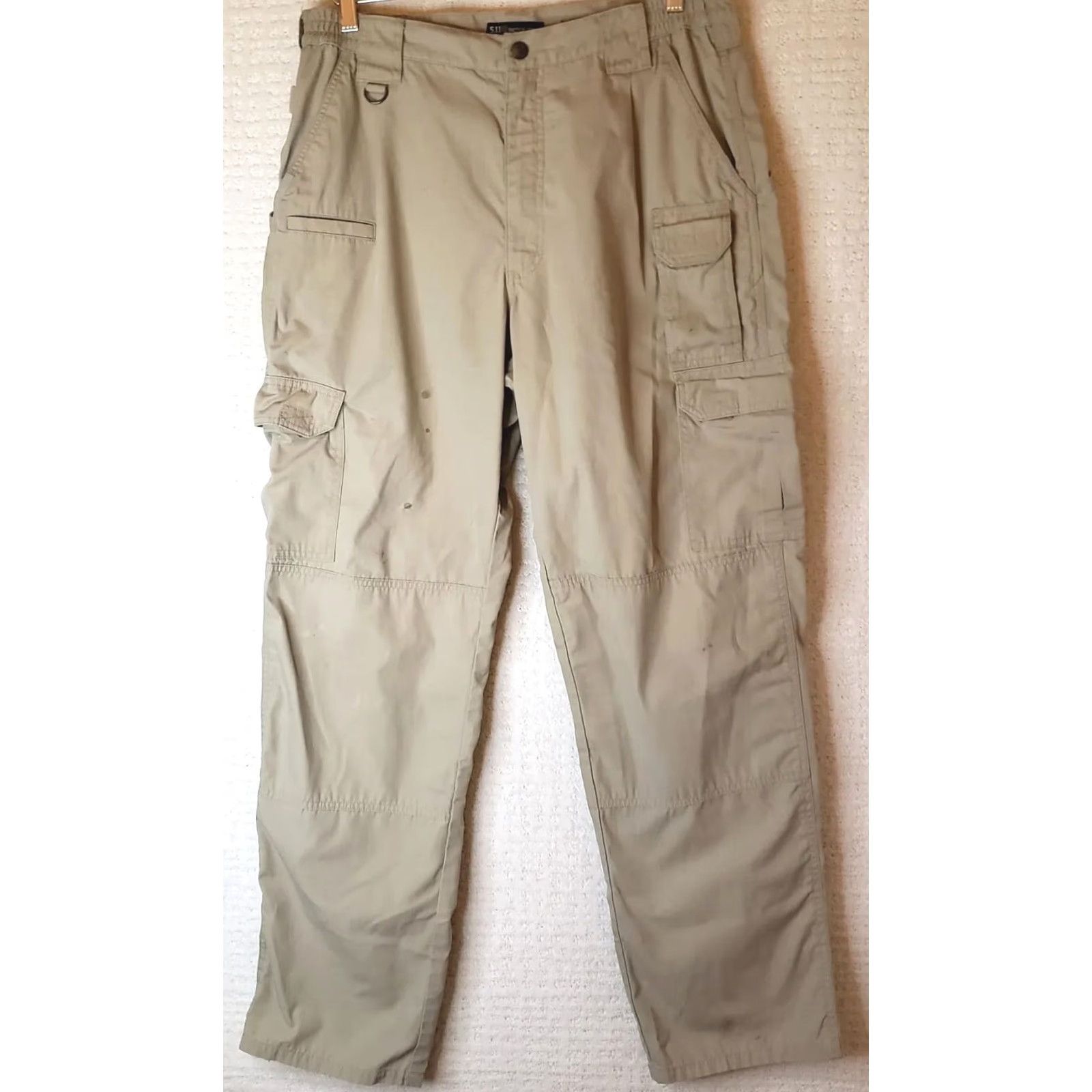 Vintage 5.11 Tactical Series Mens Pants Regular 34x34 Tan Beige Cargo Pockets Outdoor 34 Inseam Mens Reg Size US 34 / EU 50 - 2 Thumbnail