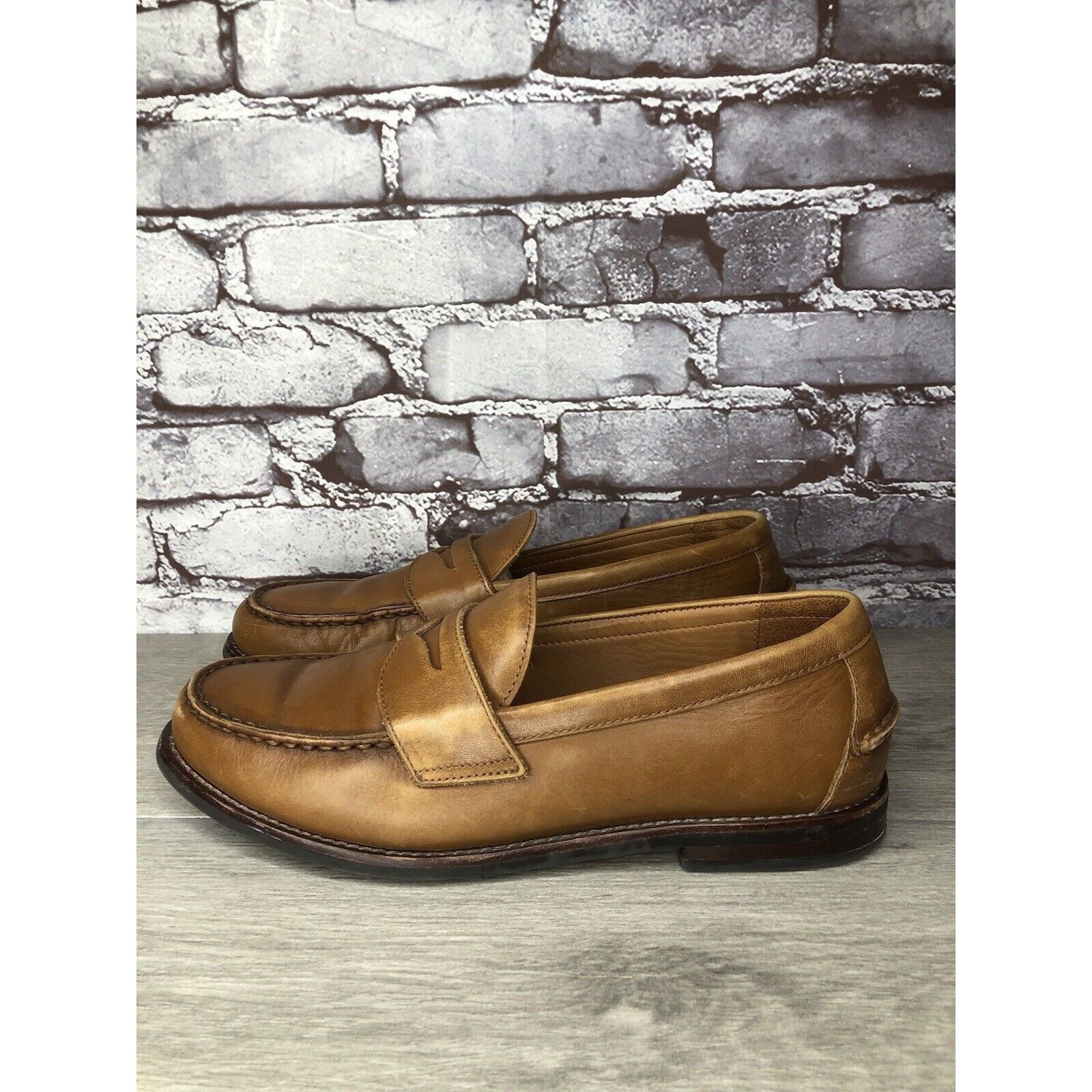 Polo Ralph Lauren Polo Ralph Lauren Alston Penny Brown Leather Dress Loafers M Size US 9.5 / EU 42-43 - 9 Thumbnail