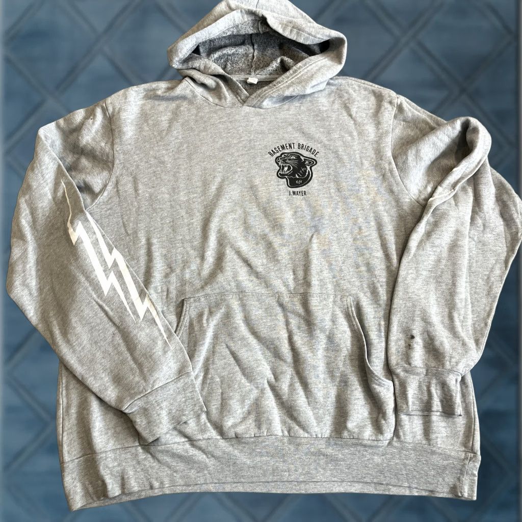 Vintage RARE John Mayer Basement Brigade Gray Hoodie Sweatshirt Dead & Co. XXL Hoodie Men 2XL Gray Pullover Hooded Vintage No Size US XXL / EU 58 / 5 - 1 Thumbnail