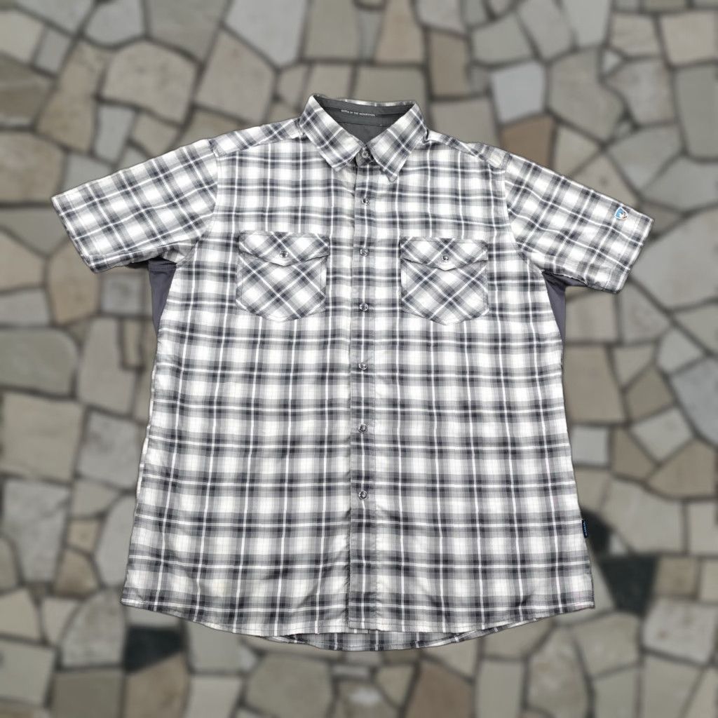 Vintage Kuhl Shirt Mens Medium Gray Plaid Western Pearl Snap Outdoors Hiking Trail Work Shirt Size US M / EU 48-50 / 2 - 1 Thumbnail