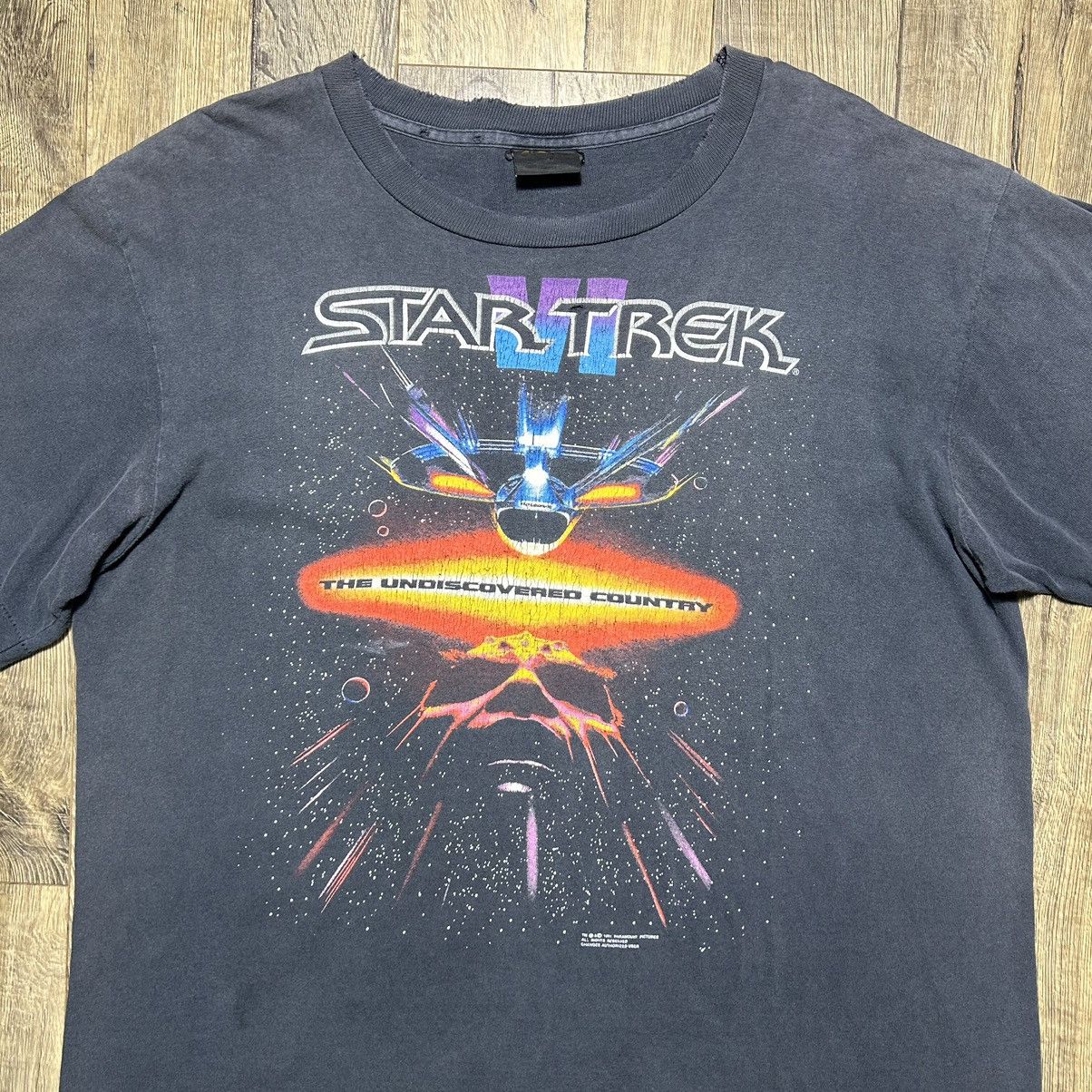 Vintage Vintage 1991 Star Trek VI Movie Promo T-Shirt XL 90s Size US XL / EU 56 / 4 - 2 Thumbnail