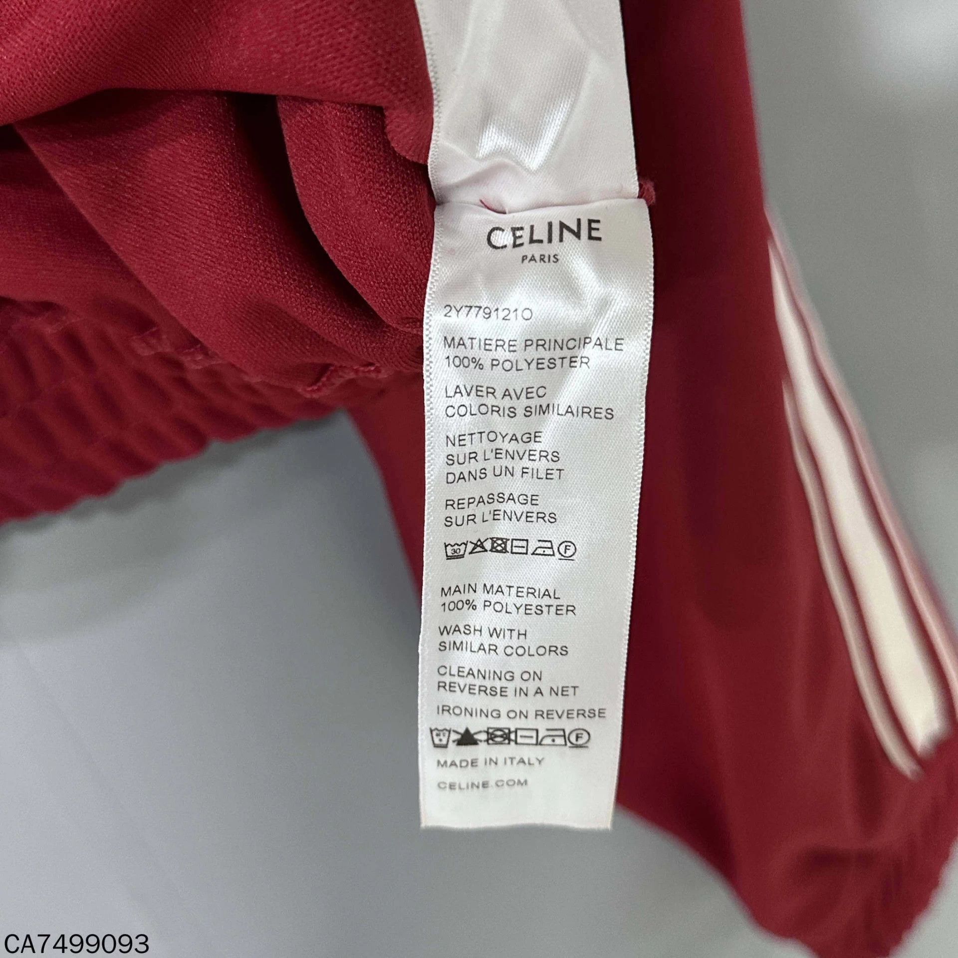 Celine Celine Red Cropped Hoodie Sweatshirt - Size S - 98% New Size S / US 4 / IT 40 - 4 Thumbnail