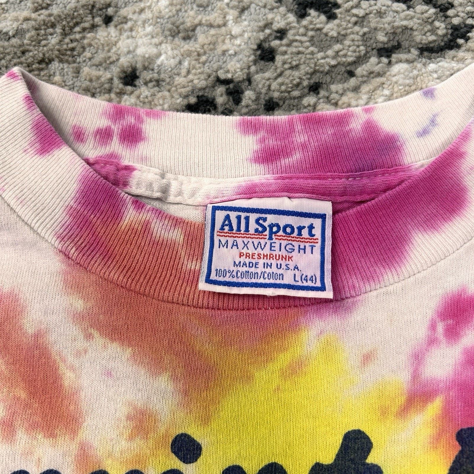 & Other Stories Vintage 1997 Sprint 5K Tie Dye Peace Sign T-Shirt USA Sz L Size US L / EU 52-54 / 3 - 3 Thumbnail