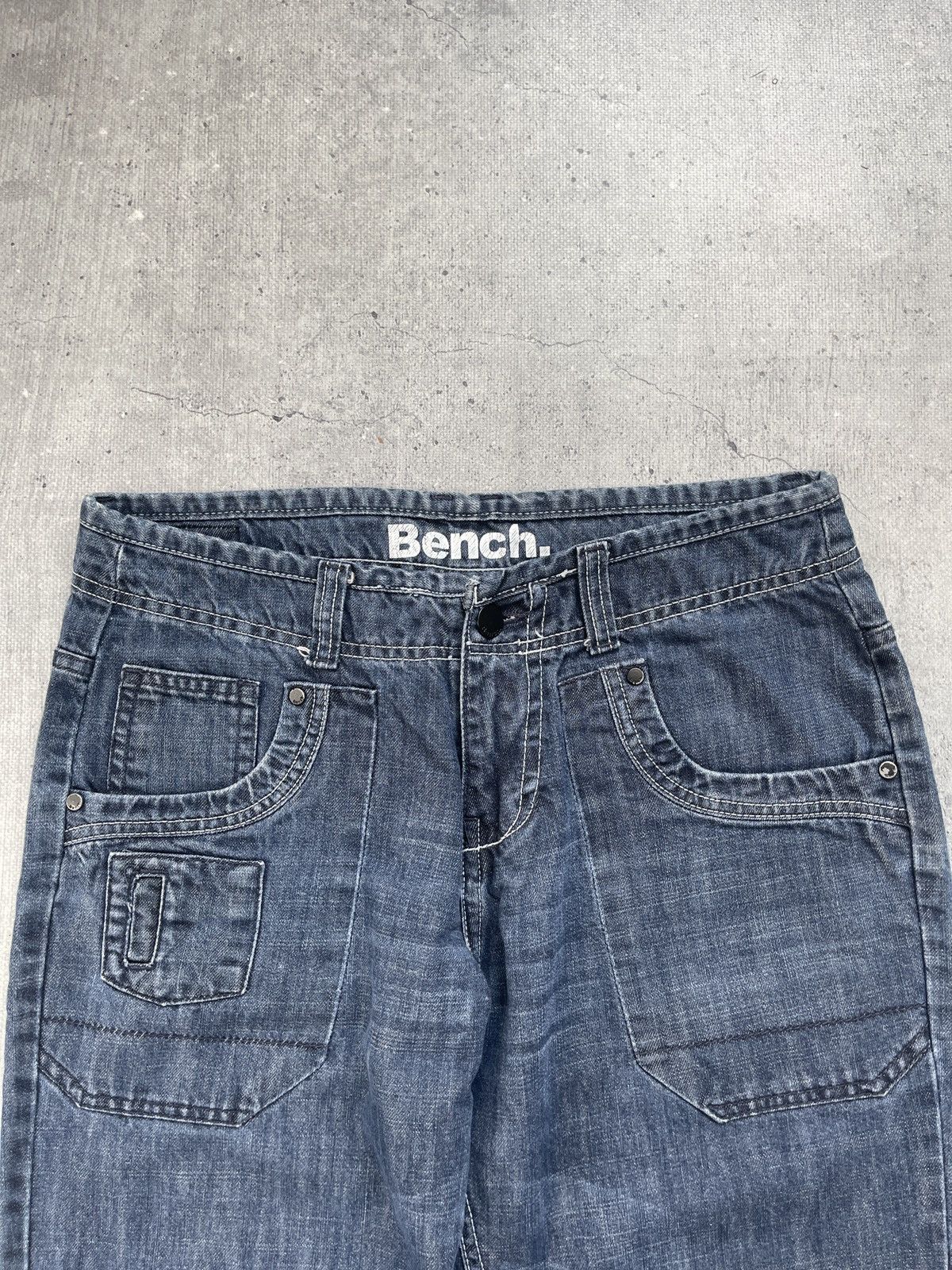 Bench × Vintage Vintage Rare Cargo Biker zipper Jeans pants Size US 30 / EU 46 - 7 Thumbnail