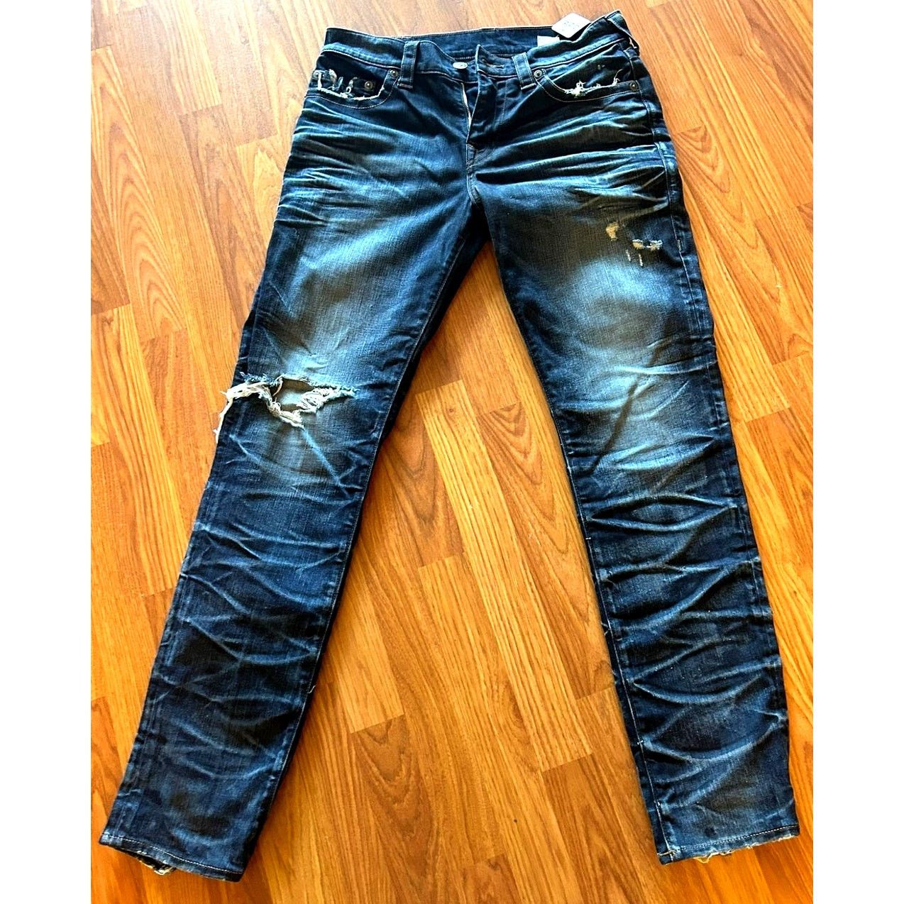 True Religion Ricky Relaxed Straight Acid Wash Jeans-33