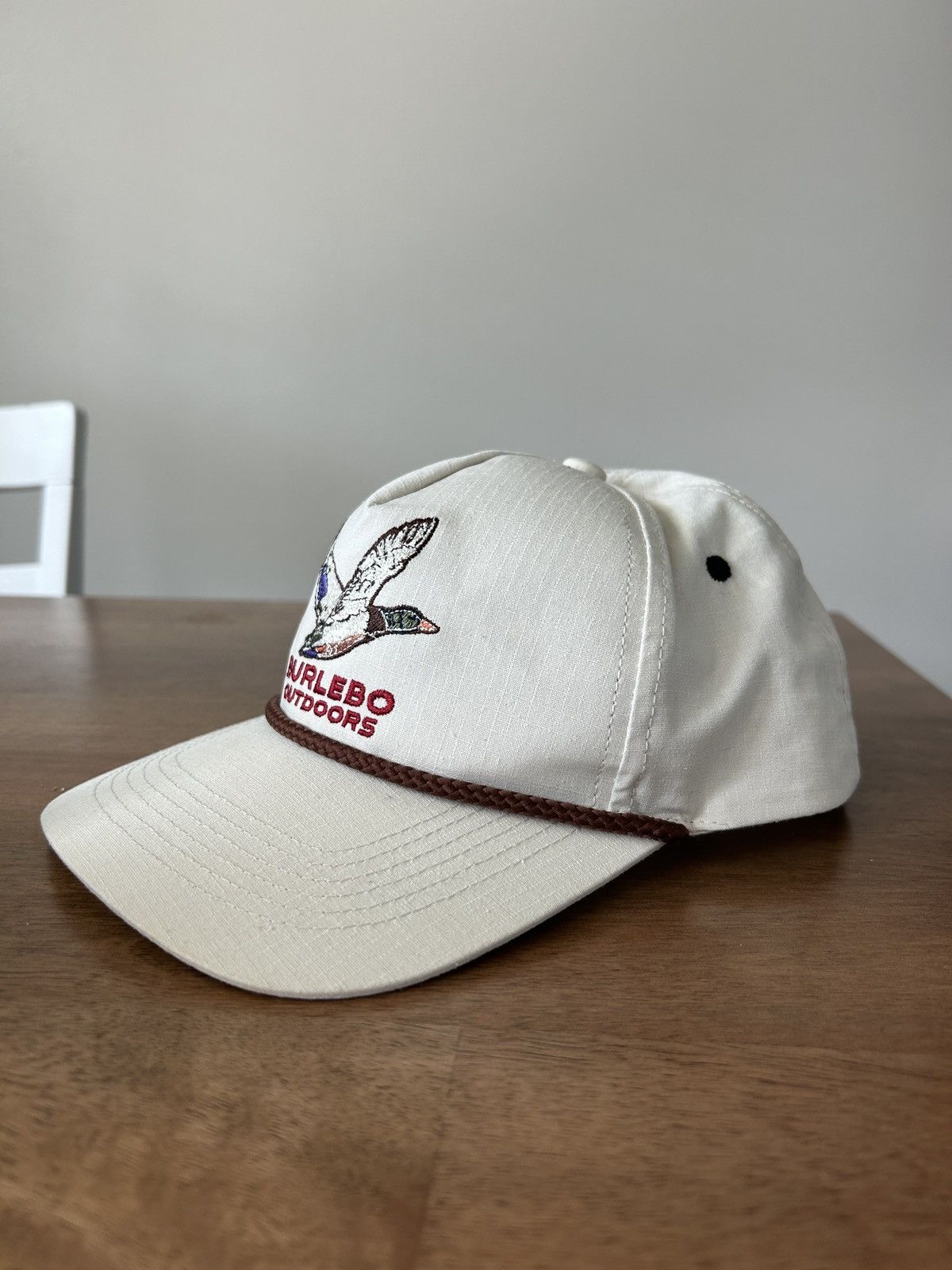 Other Burlebo Outdoors Geese White Cord Snapback Hat Size ONE SIZE - 4 Thumbnail