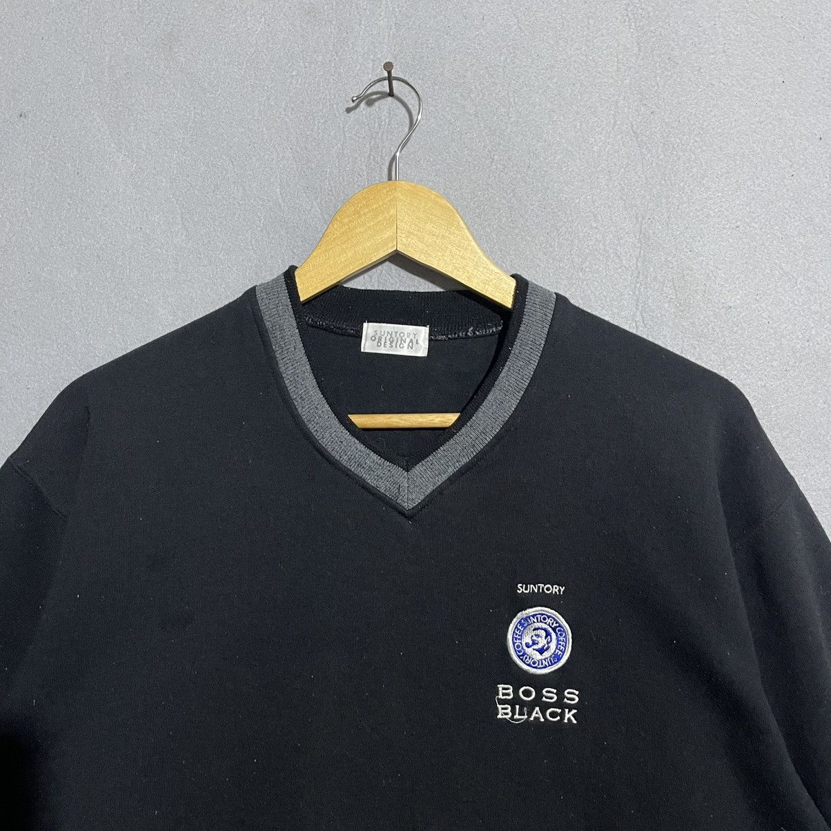 Japanese Brand 1990s–2000s Suntory Original Design V-Neck Sweatshirt Size US M / EU 48-50 / 2 - 3 Thumbnail