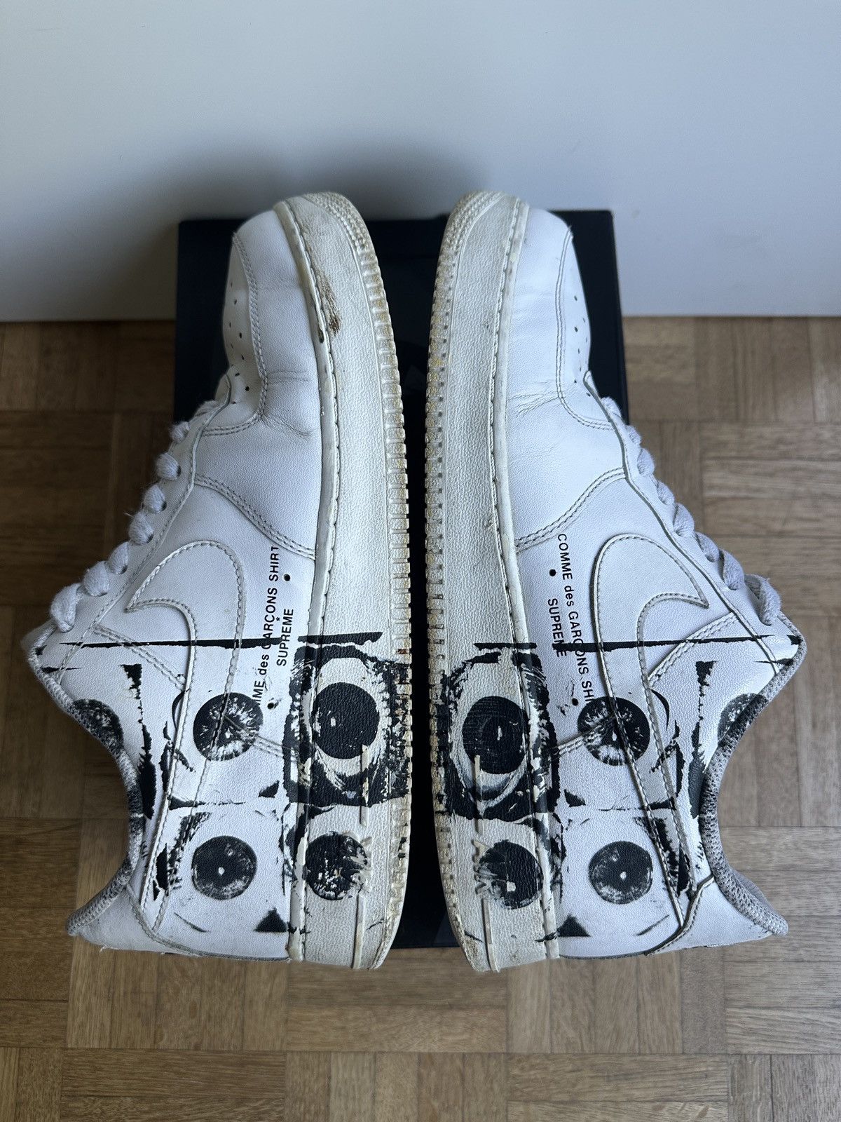 Nike × Supreme Nike Air Force 1 Supreme x Comme des Garçons “Eyes” Size US 10 / EU 43 - 9 Thumbnail