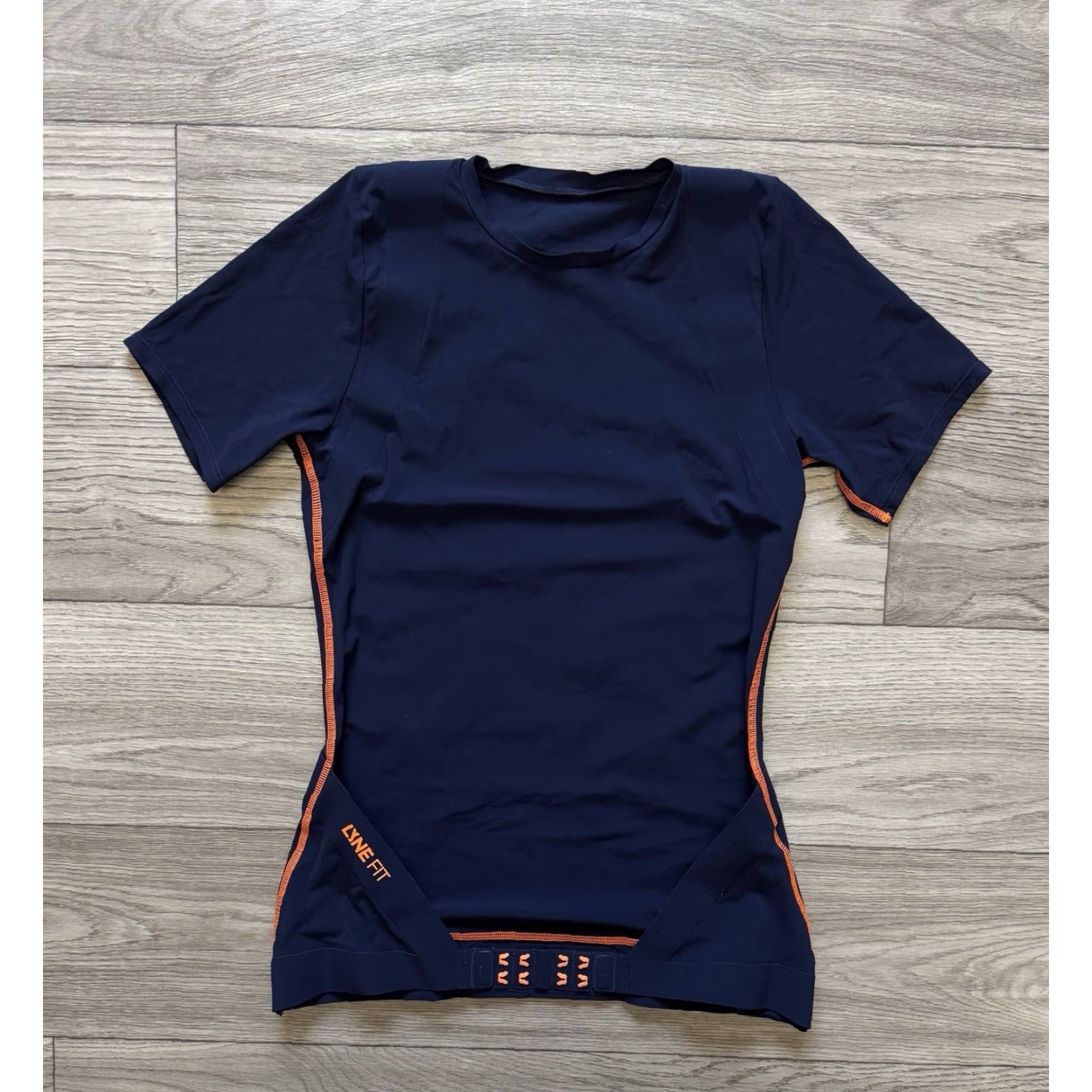 Salomon Salomon T-Shirt Men M Blue Activewear LYNE FIT Compression Corrective Back Support 90s? Size US M / EU 48-50 / 2 - 2 Thumbnail