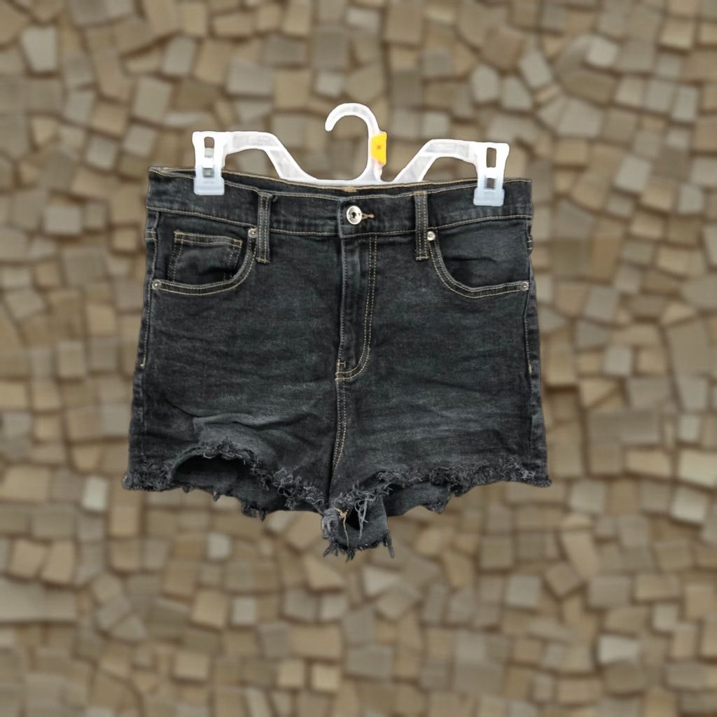 Vintage Kendal Kylie Drifter High Rise Shorts Womens Size 30 Dark Wash Black Denim Jean Size 30" / US 8 / IT 44 - 1 Thumbnail