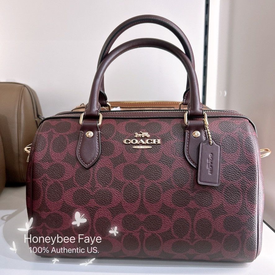 Coach NWT Coach Rowan Satchel Bag In Signature Canvas CV961 Size ONE SIZE - 1 Thumbnail