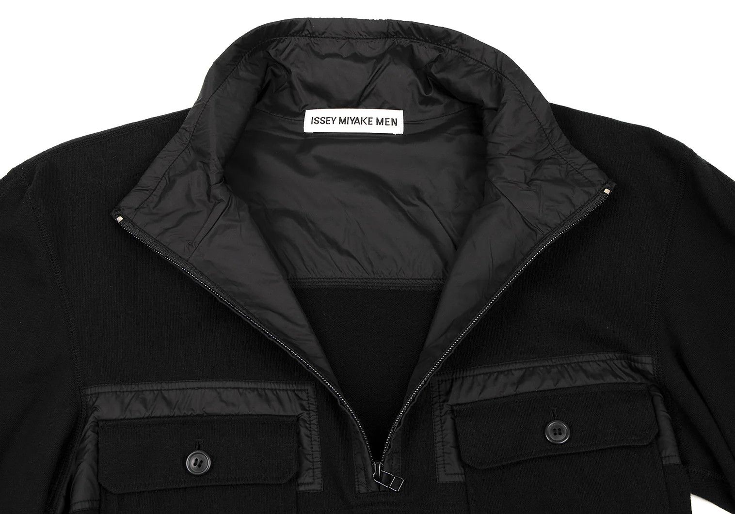 Issey Miyake Half-Zip Sweat in Black, Size S Size US S / EU 44-46 / 1 - 4 Thumbnail