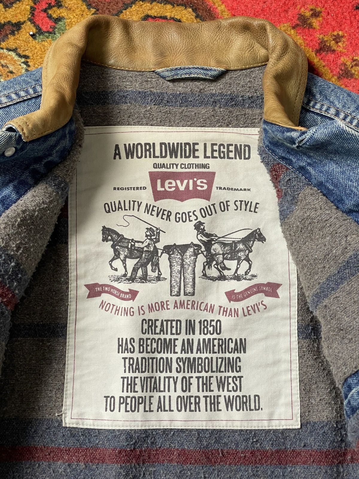 Levi's Levis vintage trucker denim jacket UsA Americana style Size US M / EU 48-50 / 2 - 6 Thumbnail