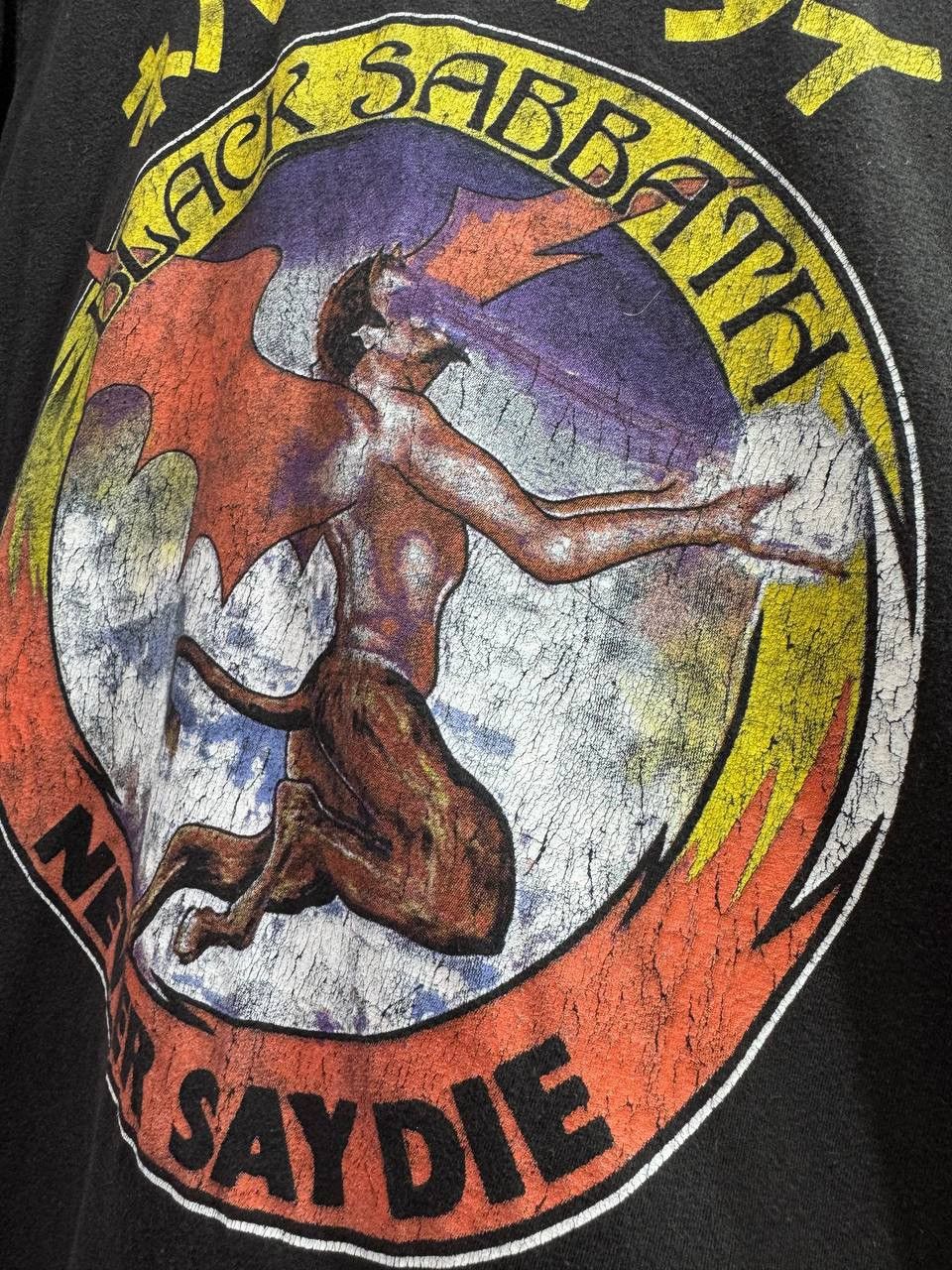 Vintage Black Sabbath T Shirt Never Say Die Japanese Logo Size US M / EU 48-50 / 2 - 10 Thumbnail