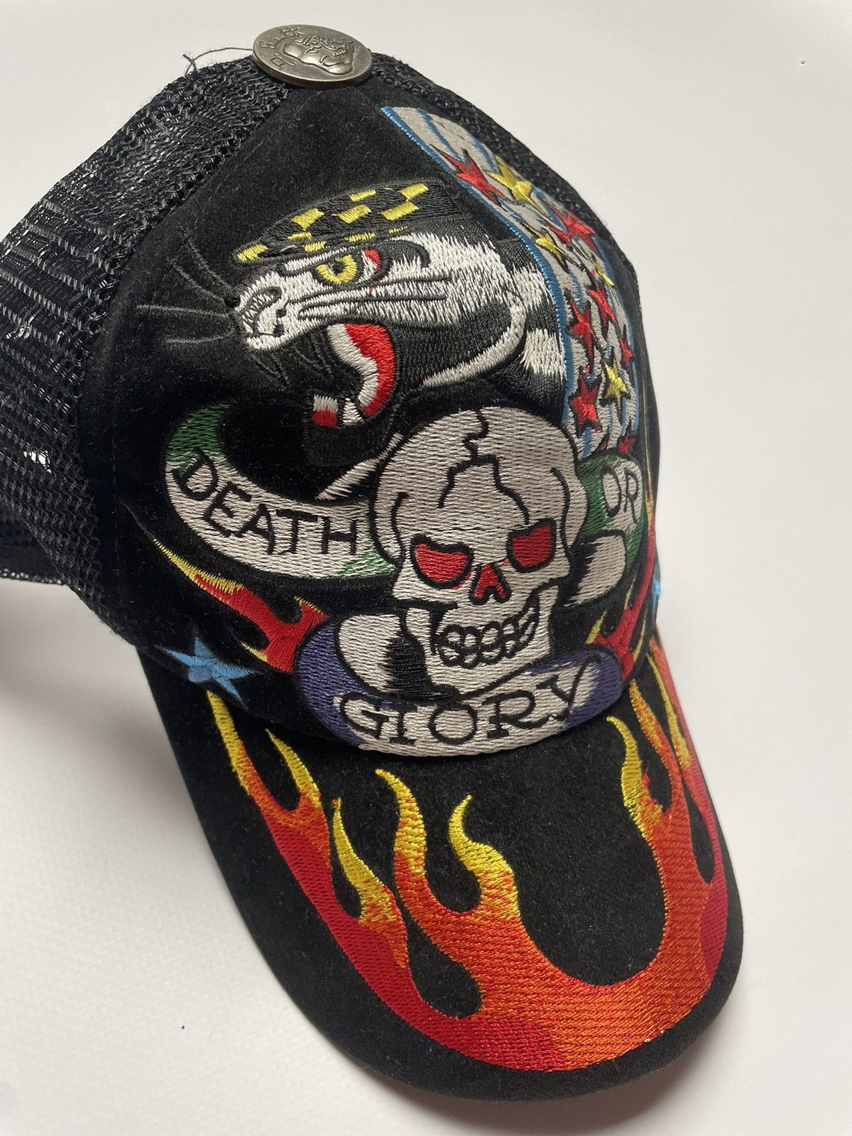Ed Hardy × Vintage Ed Hardy Flame Cap Size ONE SIZE - 2 Thumbnail