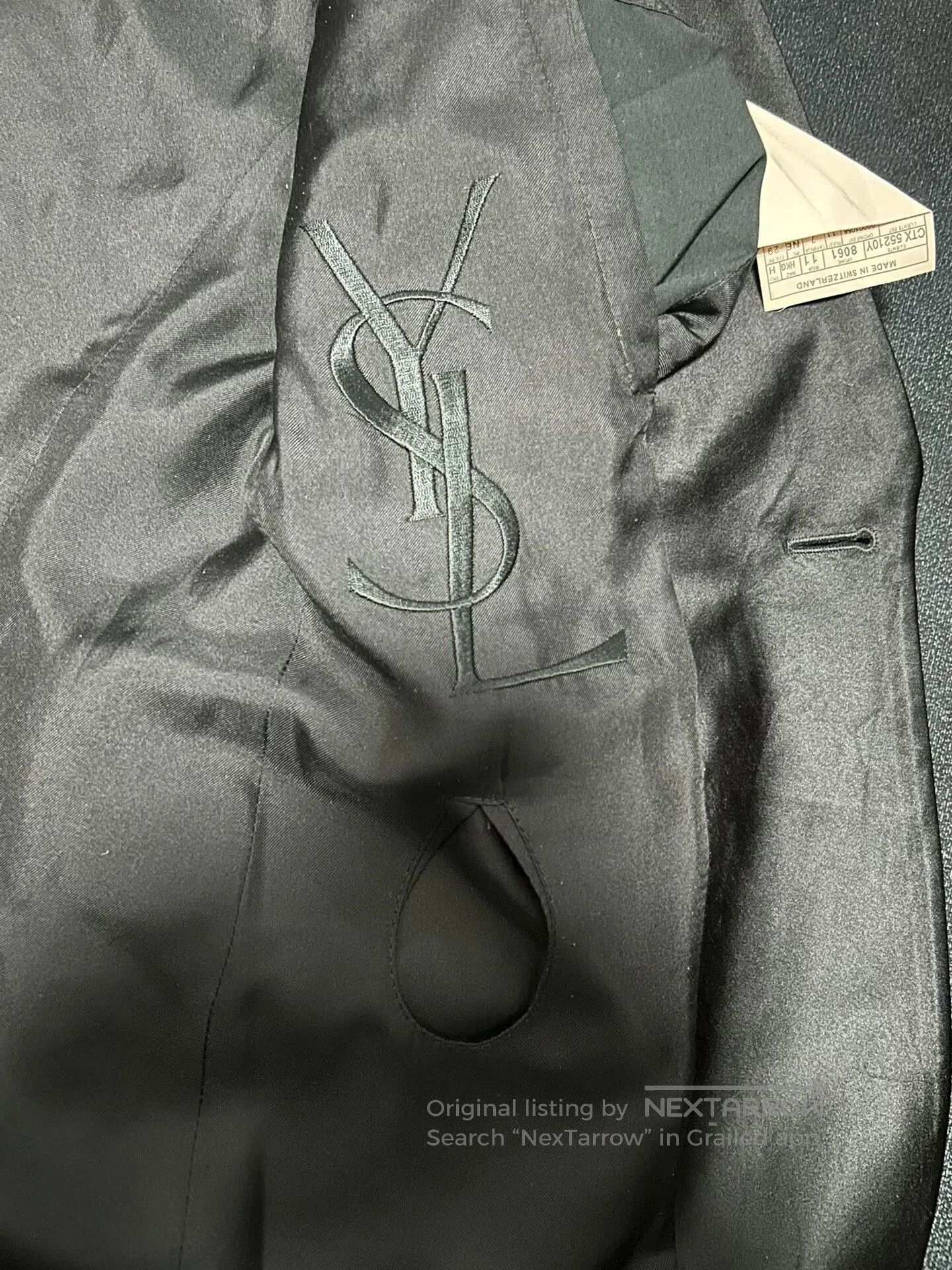Yves Saint Laurent Saint Laurent Black Smoking Jacket. Size US S / EU 44-46 / 1 - 5 Thumbnail