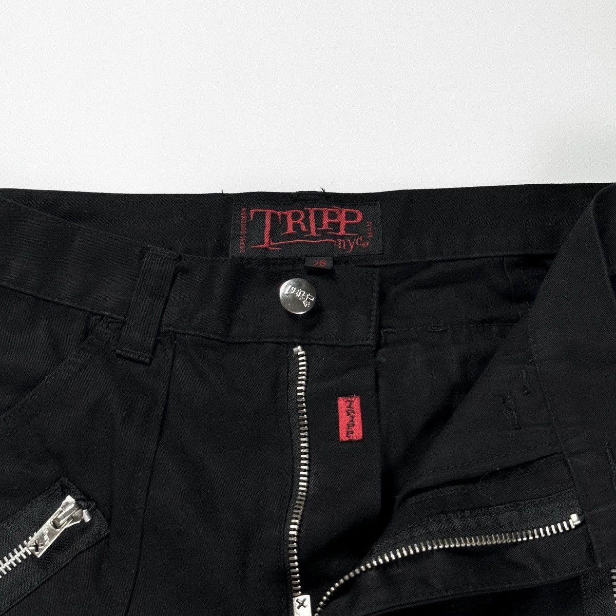 Tripp NYC Tripp NYC Bondage Zip Denim Pants Black Vintage Size US 30 / EU 46 - 5 Thumbnail