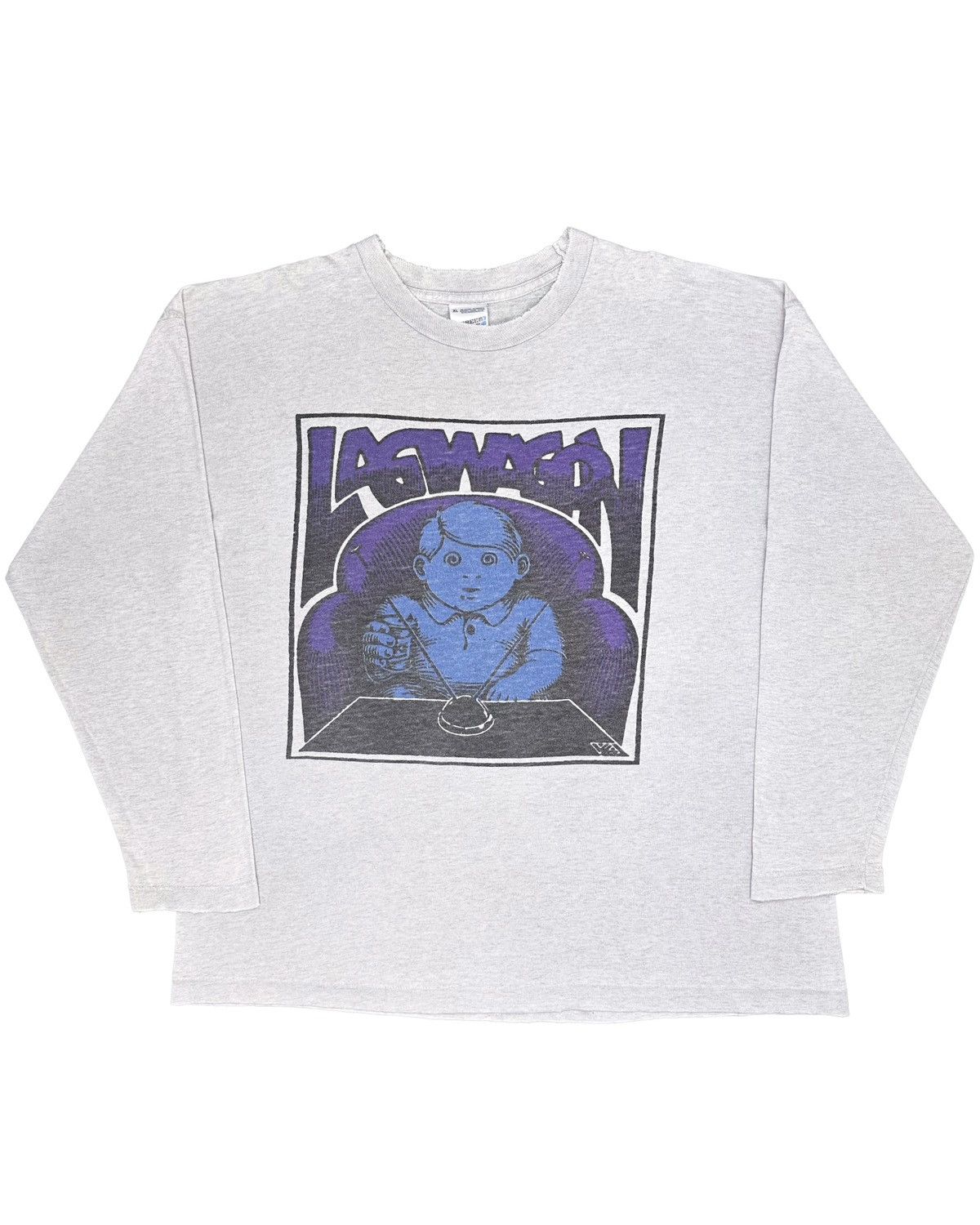 Band Tees × Vintage 1992 Lagwagon Duh Long sleeve T-Shirt European Screen Stars Size US XL / EU 56 / 4 - 1 Thumbnail