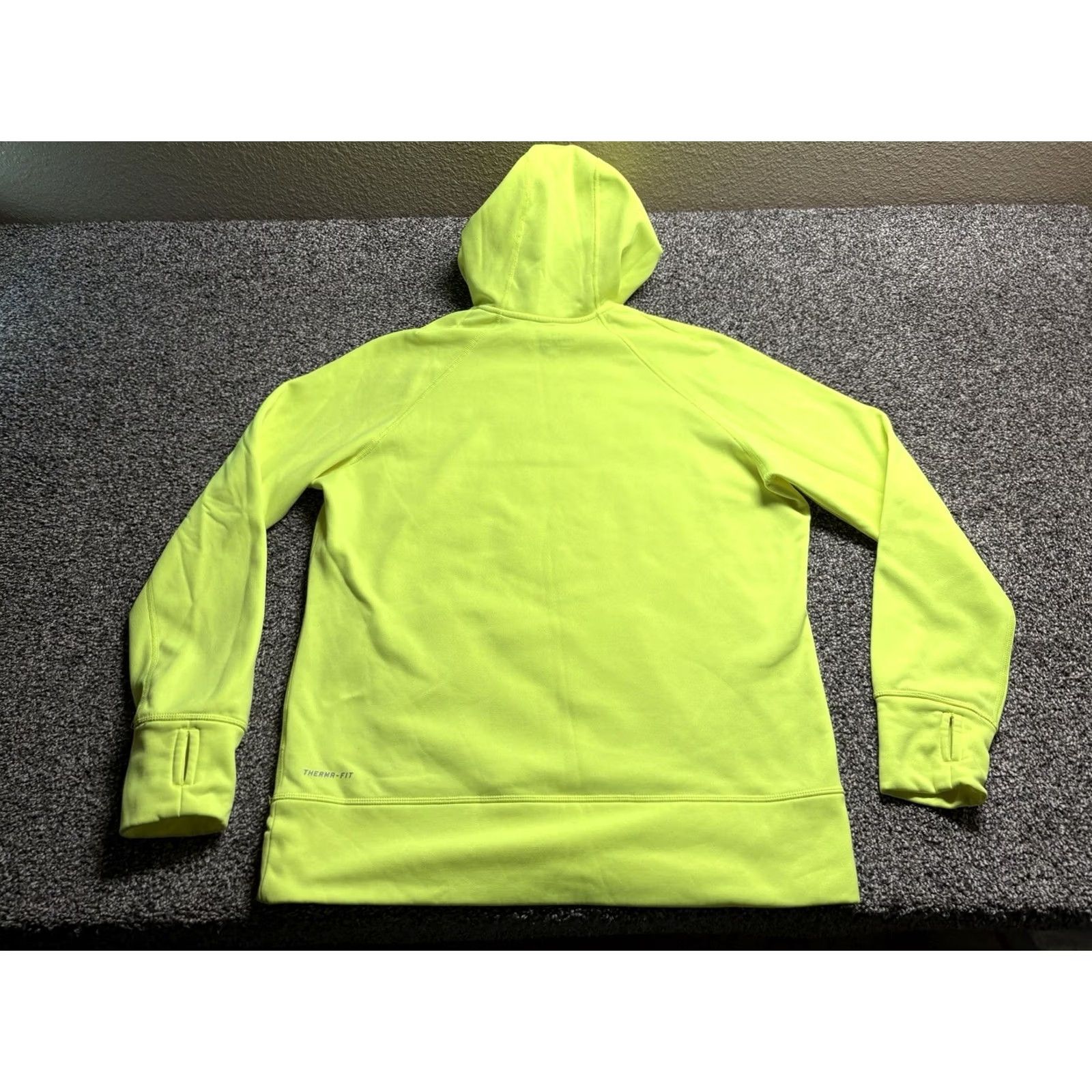 Nike Nike Therma Fit Hoodie Mens XL Bright Yellow Neon Athletic Thumbholes Hoodie Mens XL Yellow Neon Olympic? Size US XL / EU 56 / 4 - 2 Thumbnail