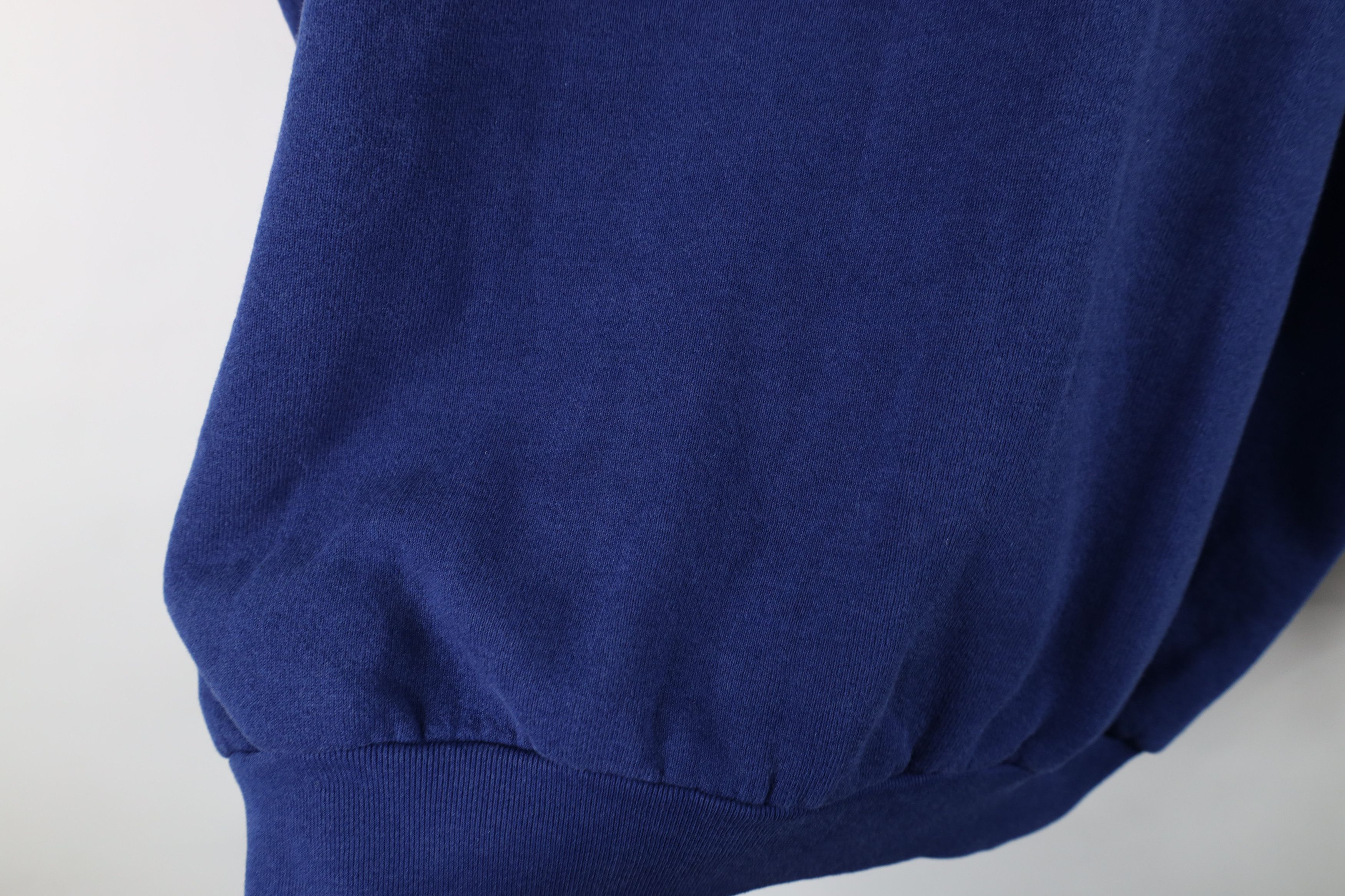 Vintage Vintage 90s Streetwear Blank Crewneck Sweatshirt Blue USA Size XL / US 12-14 / IT 48-50 - 8 Thumbnail