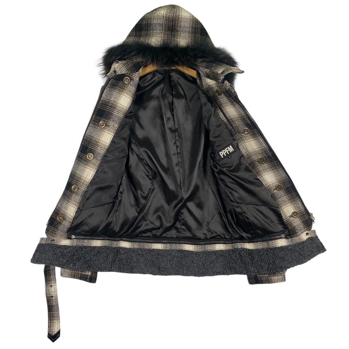 PPFM Vintage Ppfm Faux Fur Hoodie Zipper Jacket L Size Size US L / EU 52-54 / 3 - 5 Thumbnail