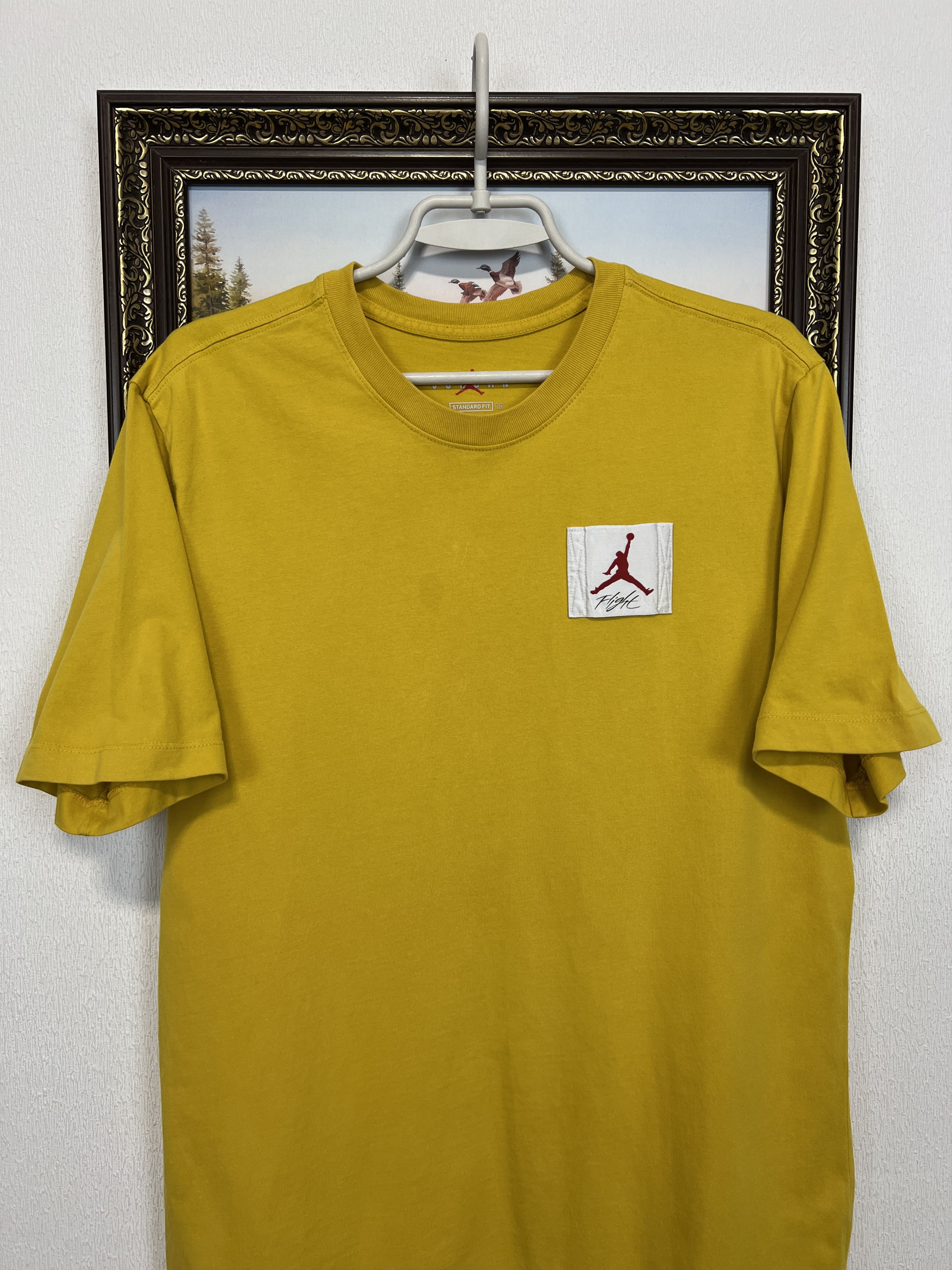 Nike Jordan Flight Essentials Yellow Shirt Tee Jersey Trikot Rare Size US M / EU 48-50 / 2 - 2 Thumbnail