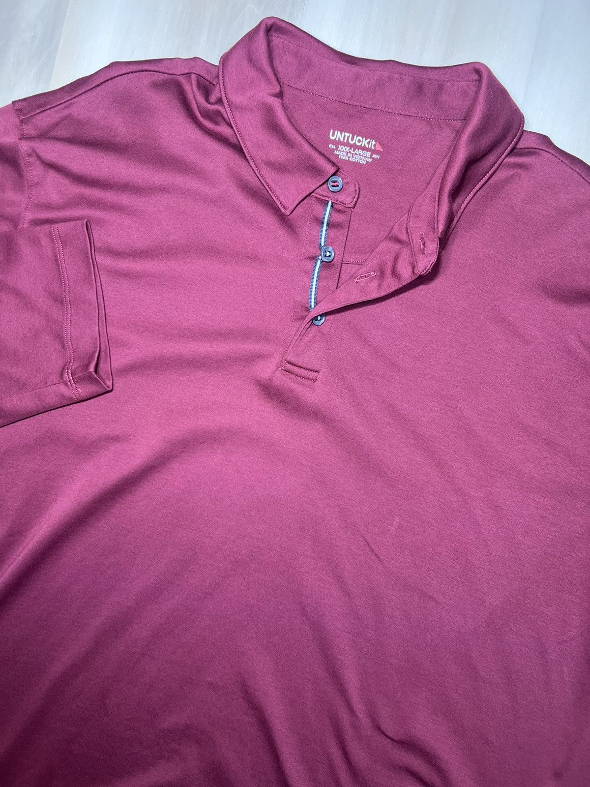 UNTUCKit UNTUCKit Mens 3XL Damaschino Long Sleeve Polo Shirt Reg Fit Size US XXL / EU 58 / 5 - 1 Thumbnail
