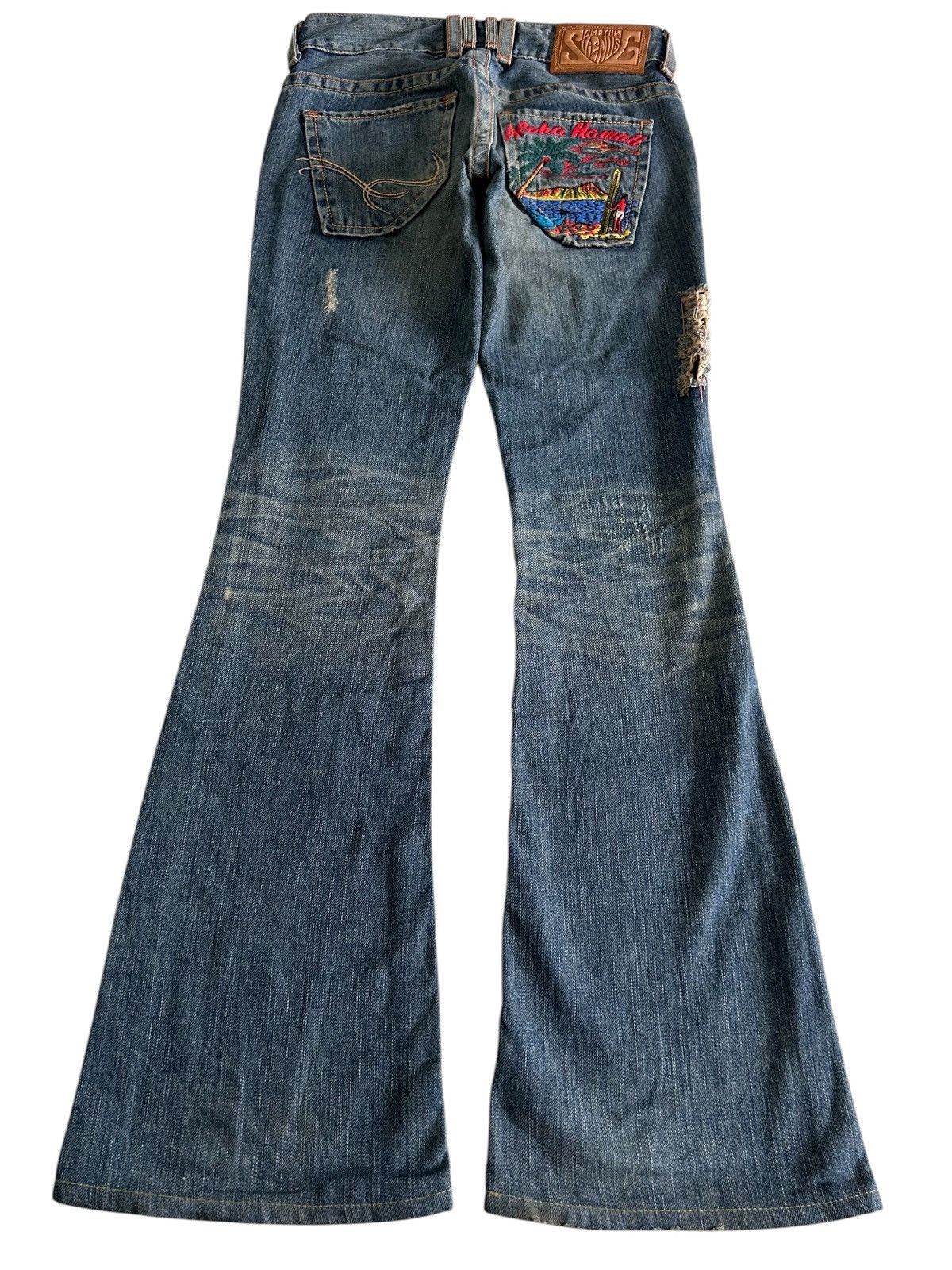 Japanese Brand × Vintage Vintage Japanese EDWIN Something bush pant flare Jeans Size US 29 - 1 Thumbnail