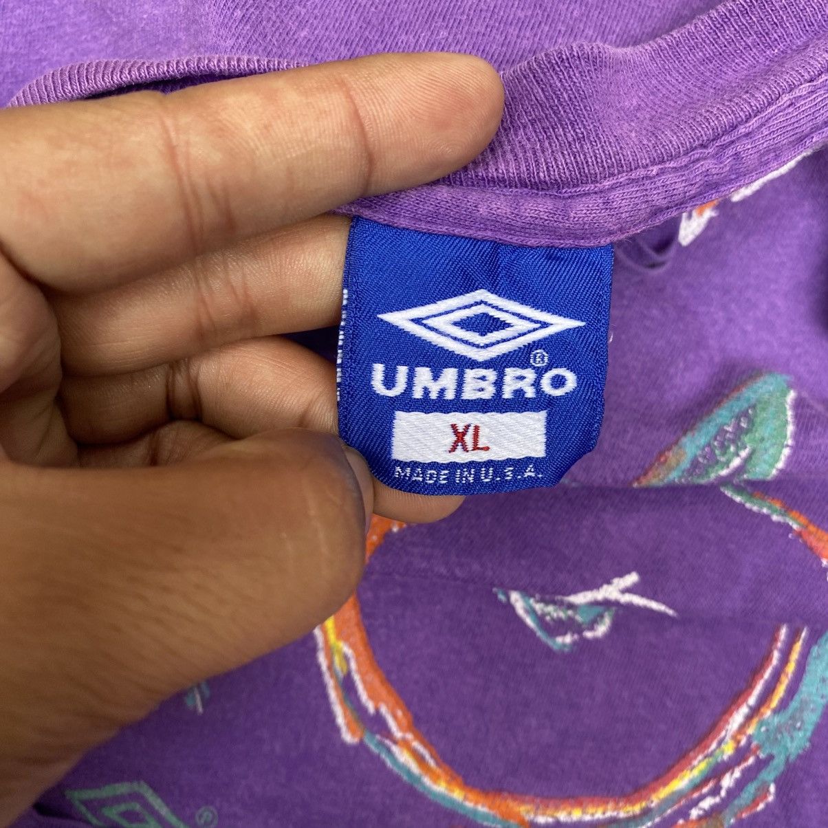 Umbro 90s umbro made in usa tshirt Size US XXL / EU 58 / 5 - 4 Thumbnail
