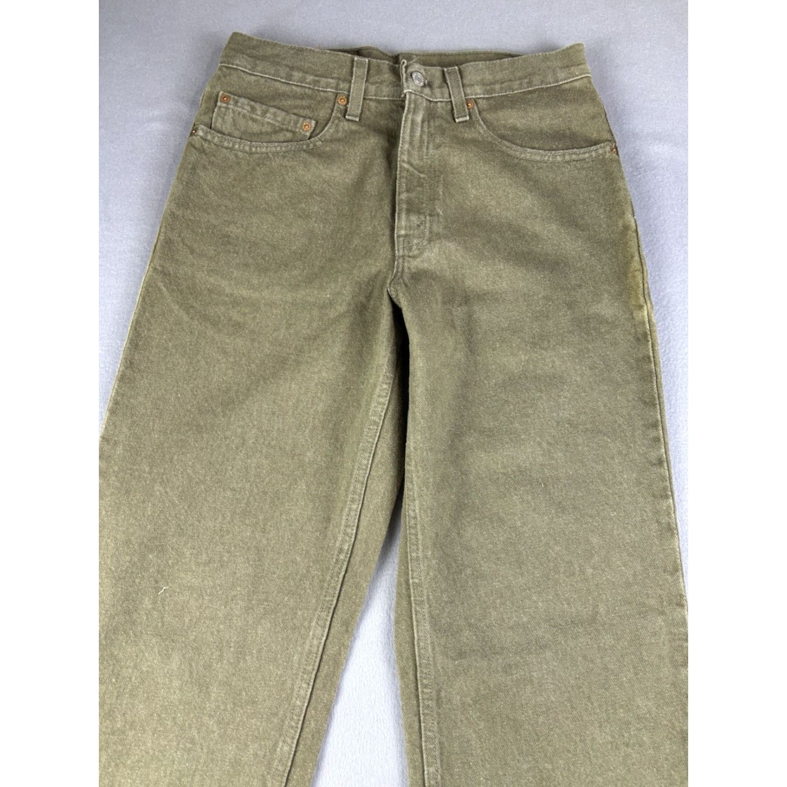 Levi's VINTAGE Levi’s 550 Jeans Men 31x36 Green Relaxed Fit 90s Size US 31 - 4 Thumbnail