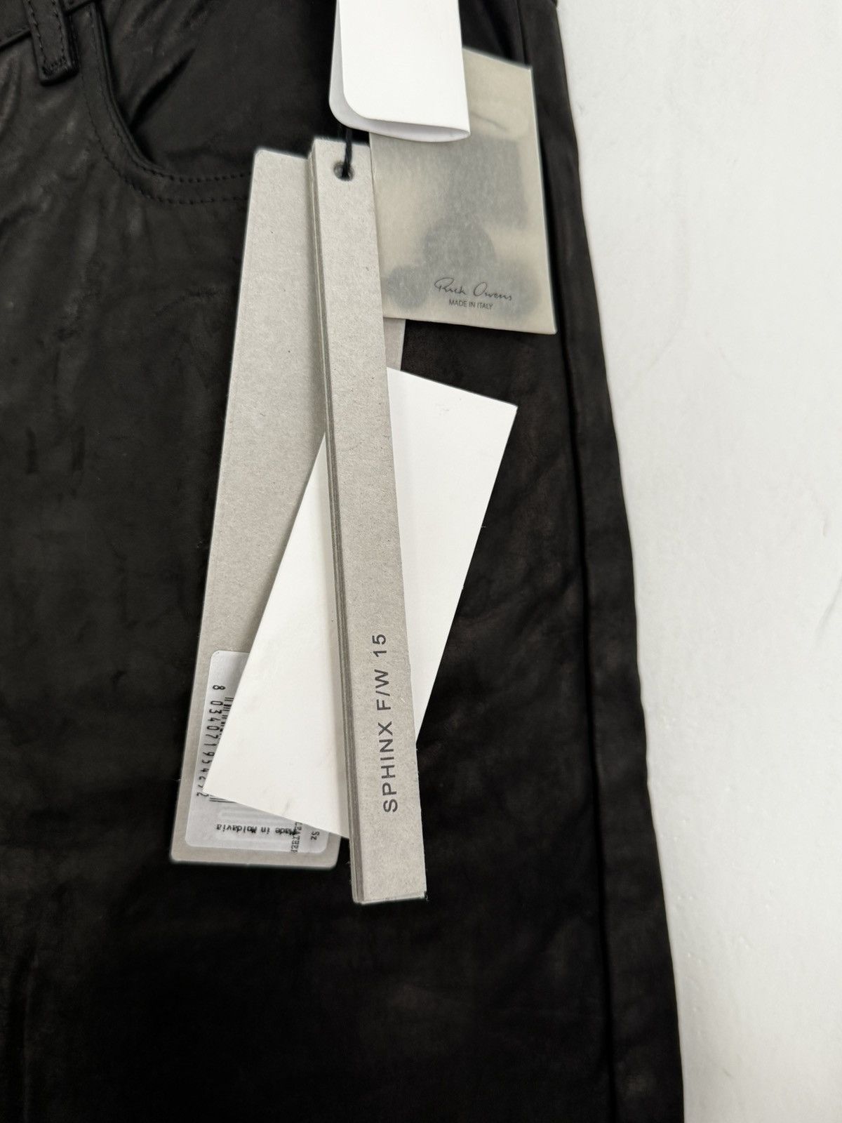 Rick Owens BNWT Sphinx FW15 Leather Pants Size US 30 / EU 46 - 2 Thumbnail