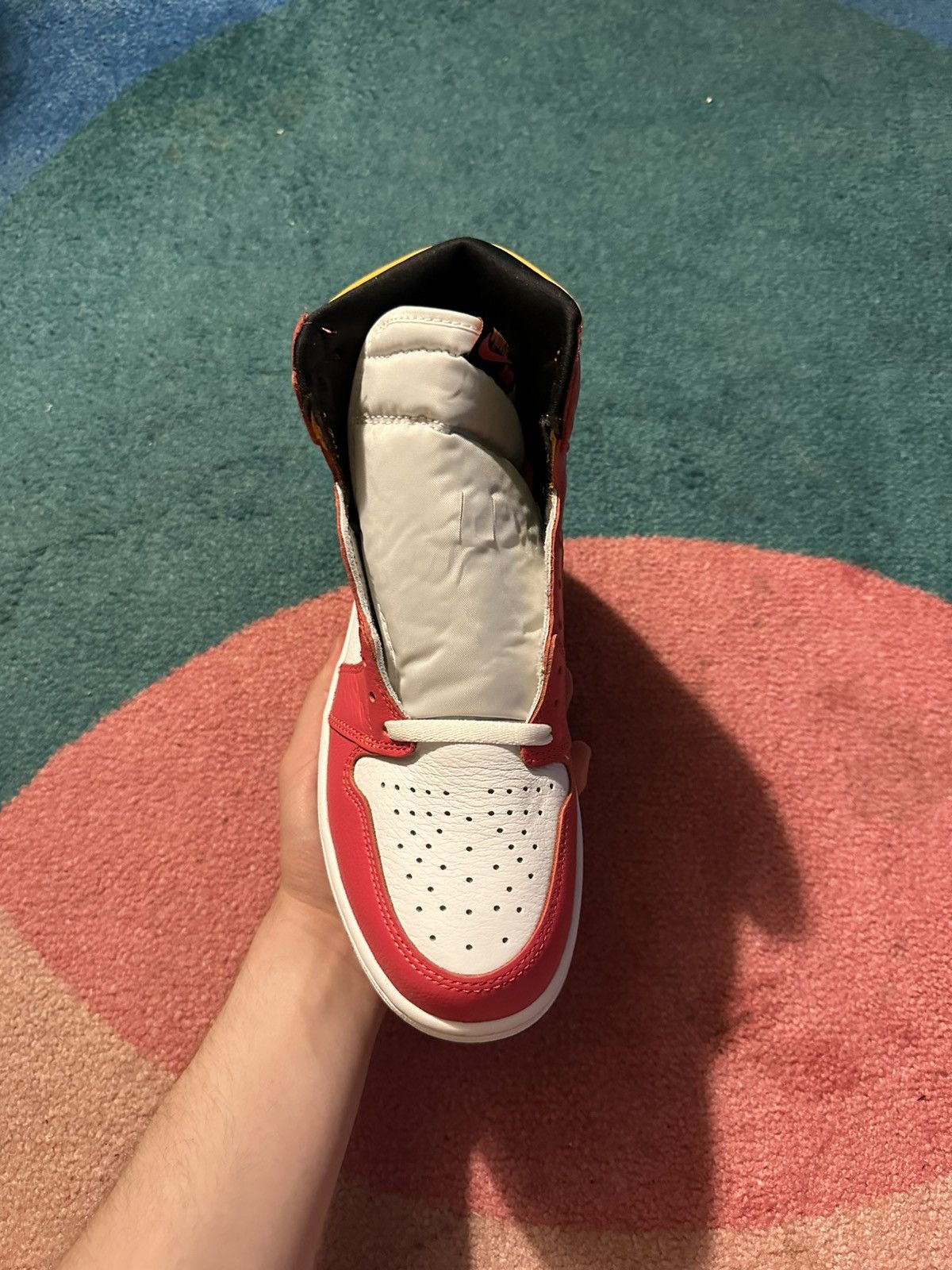 Jordan Brand Air Jordan 1 Retro High OG Light Fushion Size US 11.5 / EU 44-45 - 3 Thumbnail
