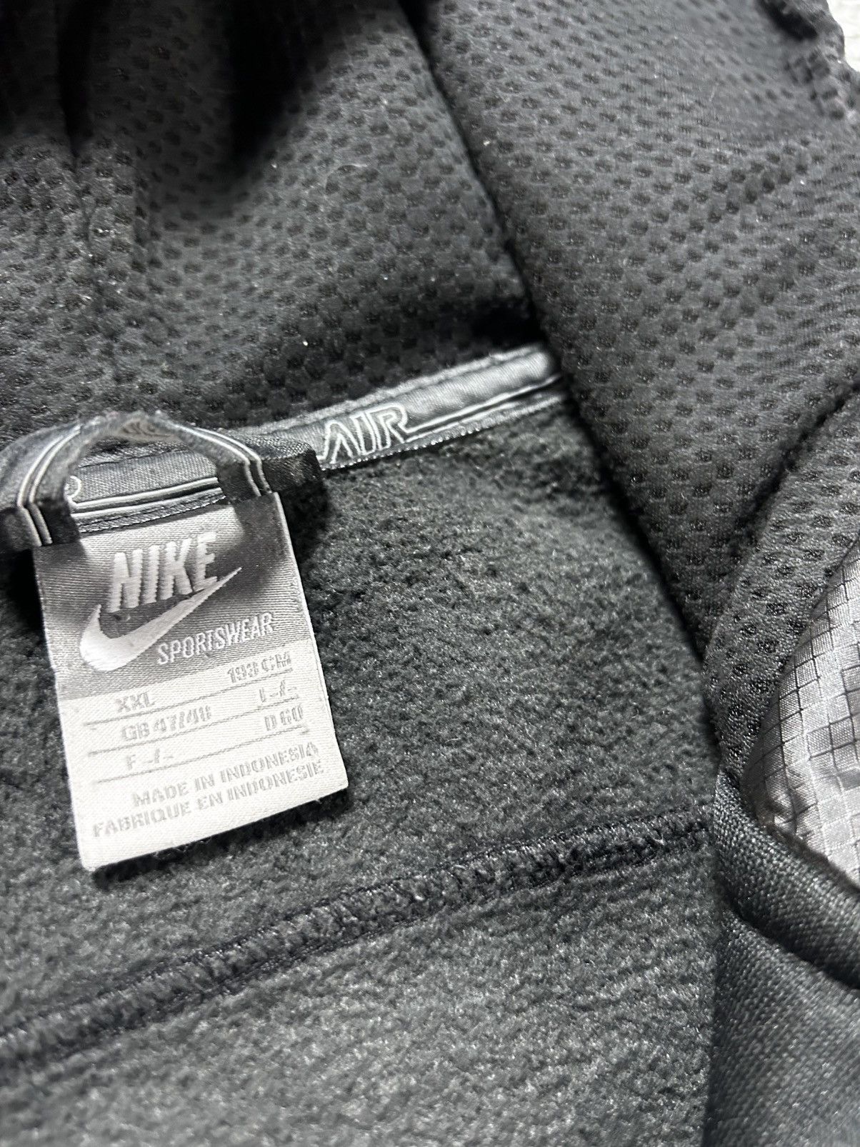 Nike × Vintage Nike AIR Vintage Y2K track jacket nylon zip hoodie Size US XXL / EU 58 / 5 - 6 Thumbnail