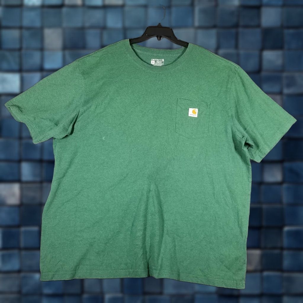 Carhartt Carhartt Shirt Mens 3XL Green Pocket Logo Loose Fit Short Sleeve Workwear K87 Size US XXL / EU 58 / 5 - 1 Thumbnail
