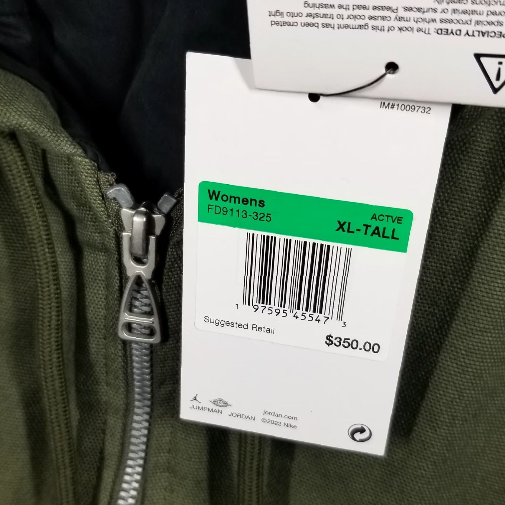 Jordan Brand NWT Brand Nike Air Jordan Travis Scott Cactus Jack Canvas Jacket XL Tall XLT Mens Multicolor 350 50 Size US XL / EU 56 / 4 - 2 Thumbnail