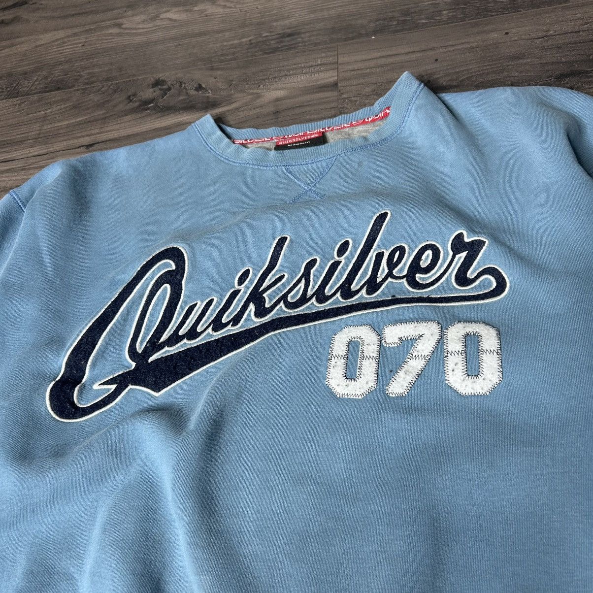 Quiksilver Quiksilver baby blue crewneck sz medium Size US M / EU 48-50 / 2 - 4 Thumbnail