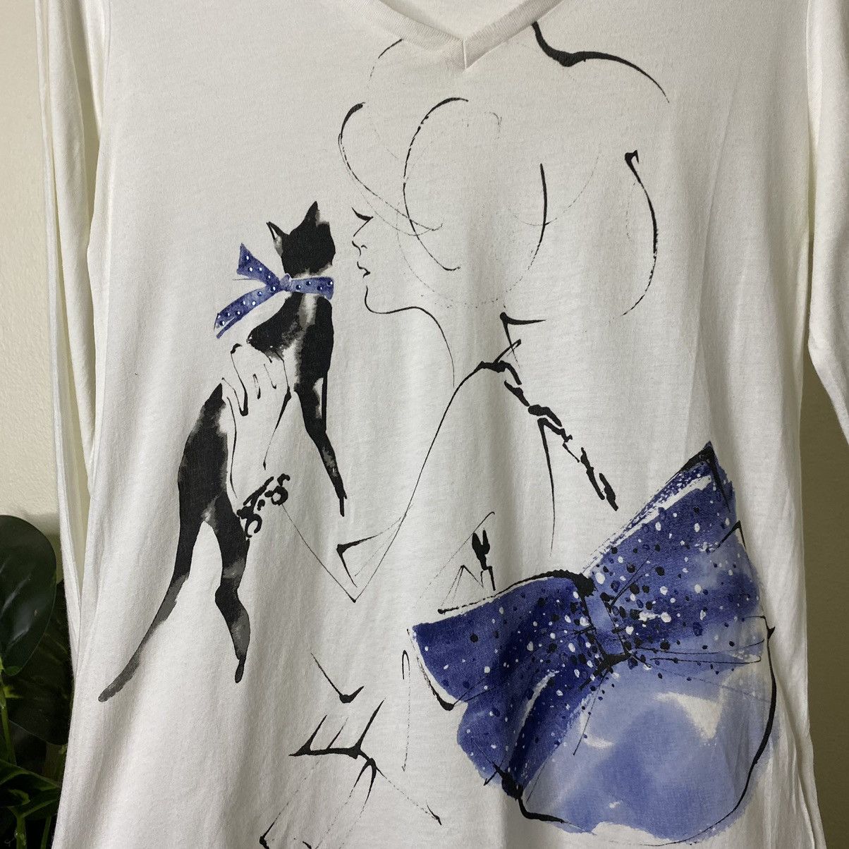 Japanese Brand × Uniqlo Uniqlo x Sweet Illustration by Yoco Nagamiya Artwork LS Tee Size L / US 10 / IT 46 - 2 Thumbnail