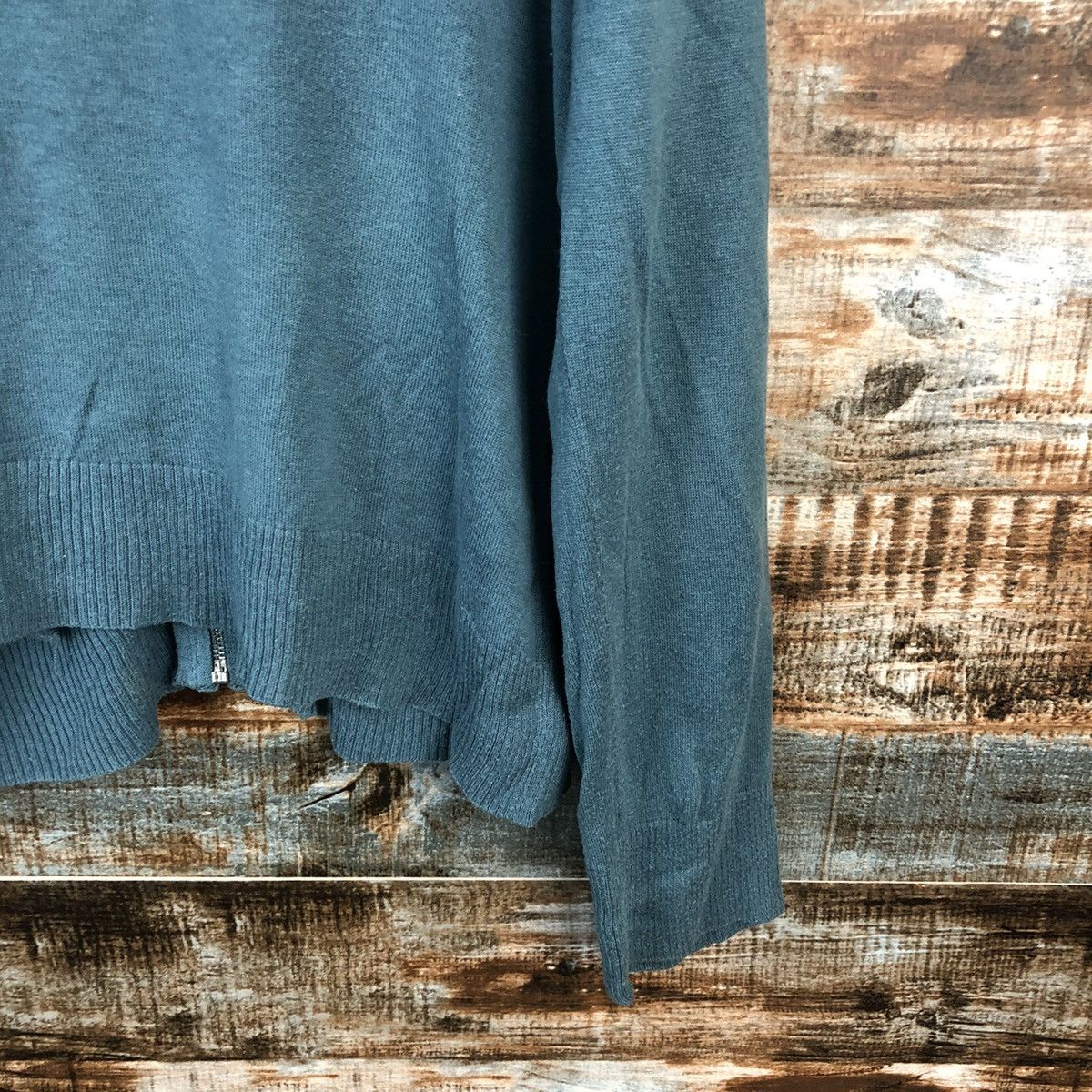 Homespun Knitwear × Japanese Brand Marie Claire Forum Green Knitwear #A2191 Size L / US 10 / IT 46 - 17 Thumbnail