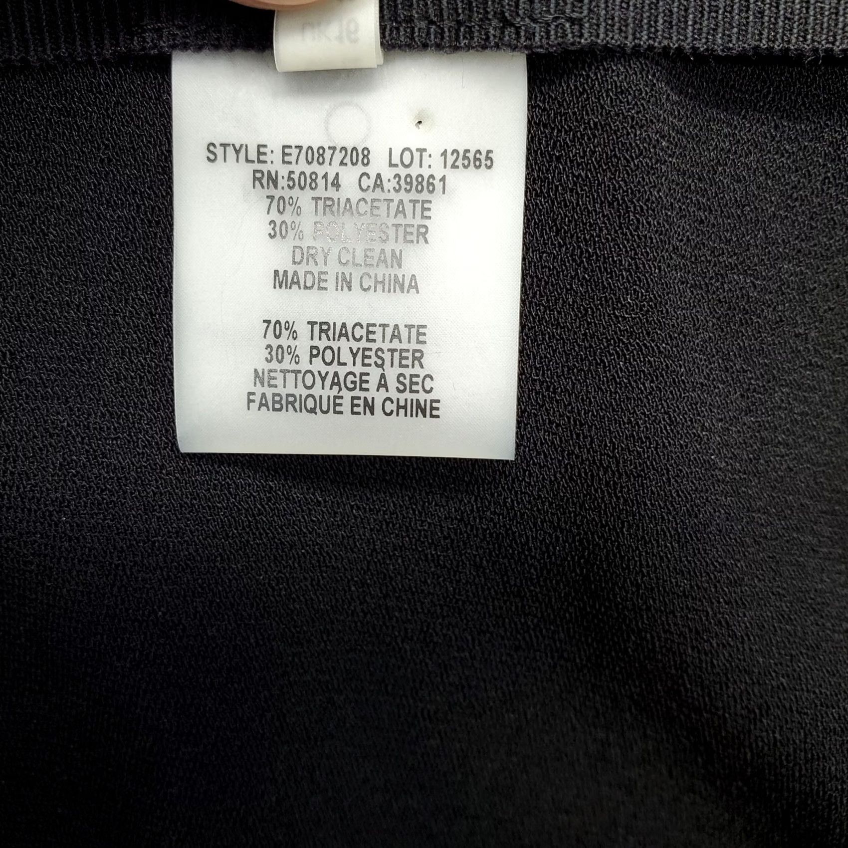 Elie Tahari Elie Tahari Pants Womens 12 Black Relaxed Fit Ankle Flared Leg Side Zip Size 34" / US 12 / IT 48 - 7 Thumbnail