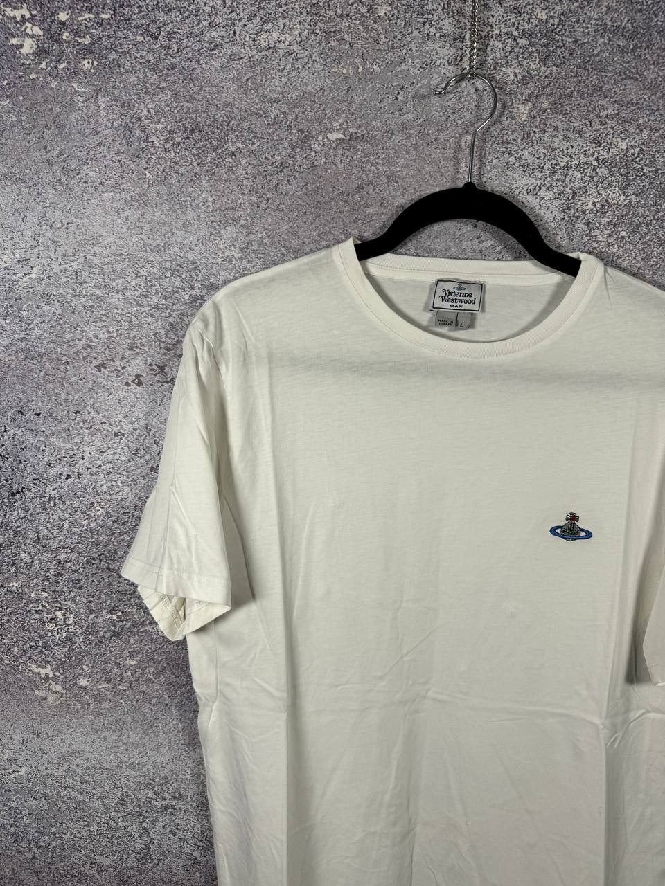 Vivienne Westwood Vivienne Westwood Orbital Embroidered White Men's T-Shirt Size US L / EU 52-54 / 3 - 4 Thumbnail