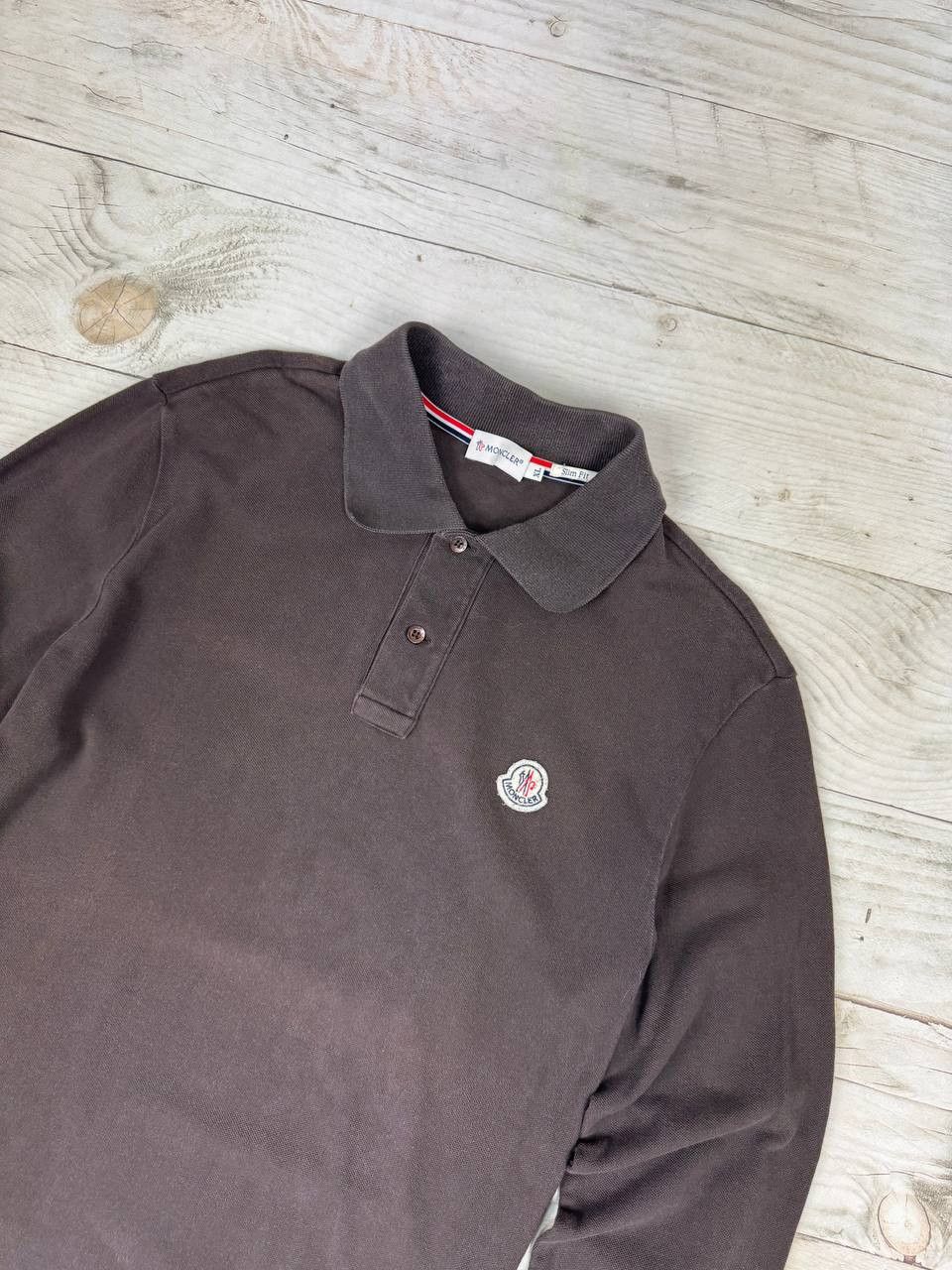 Moncler Vintage Moncler Polo Shirt Long Sleeve Size US XL / EU 56 / 4 - 2 Thumbnail
