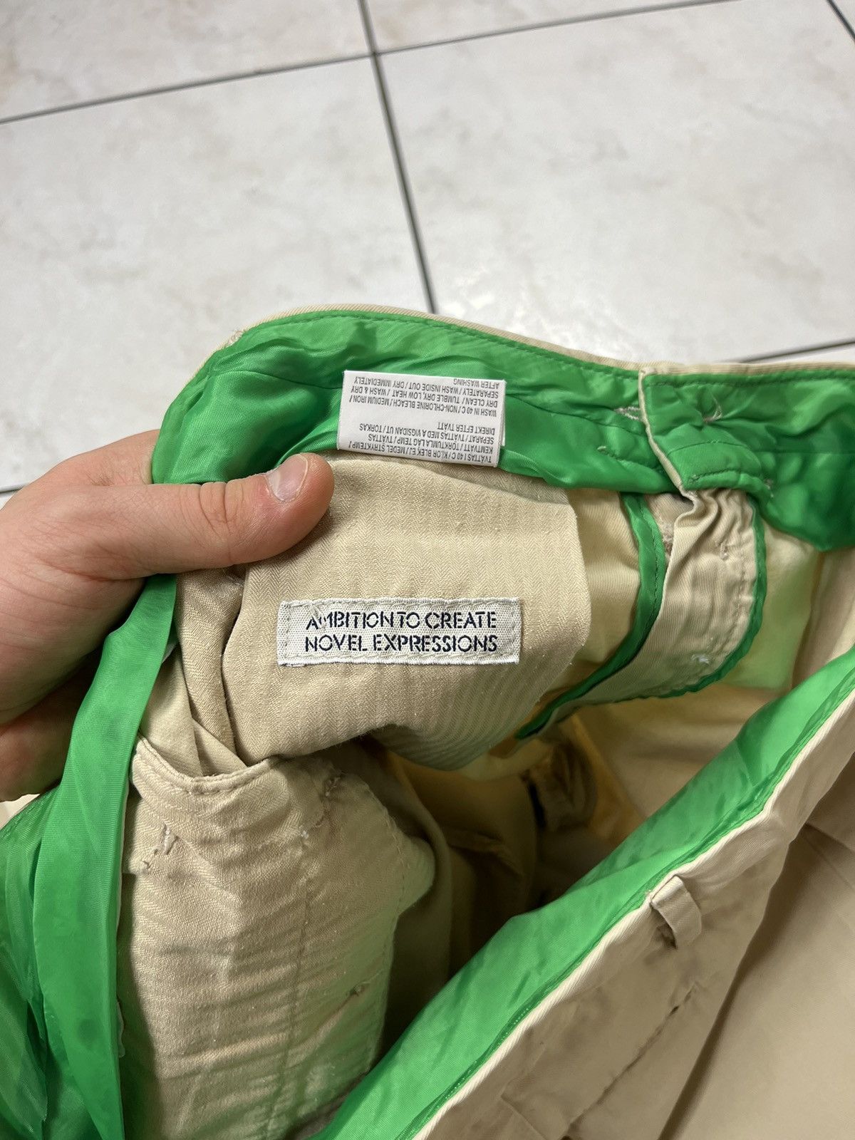 Acne Studios × Vintage Vintage Acne Studios gin beige chino pants classic casual Size US 30 / EU 46 - 21 Thumbnail