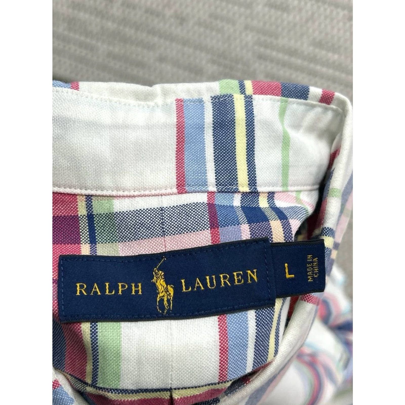 Ralph Lauren Ralph Lauren Shirt Mens Large White Red Blue Cotton Button Up Shirt - Ralph Lauren Button-Down Collar Mens Casual Cotton Plaid Long Sleeve Size US L / EU 52-54 / 3 - 3 Thumbnail